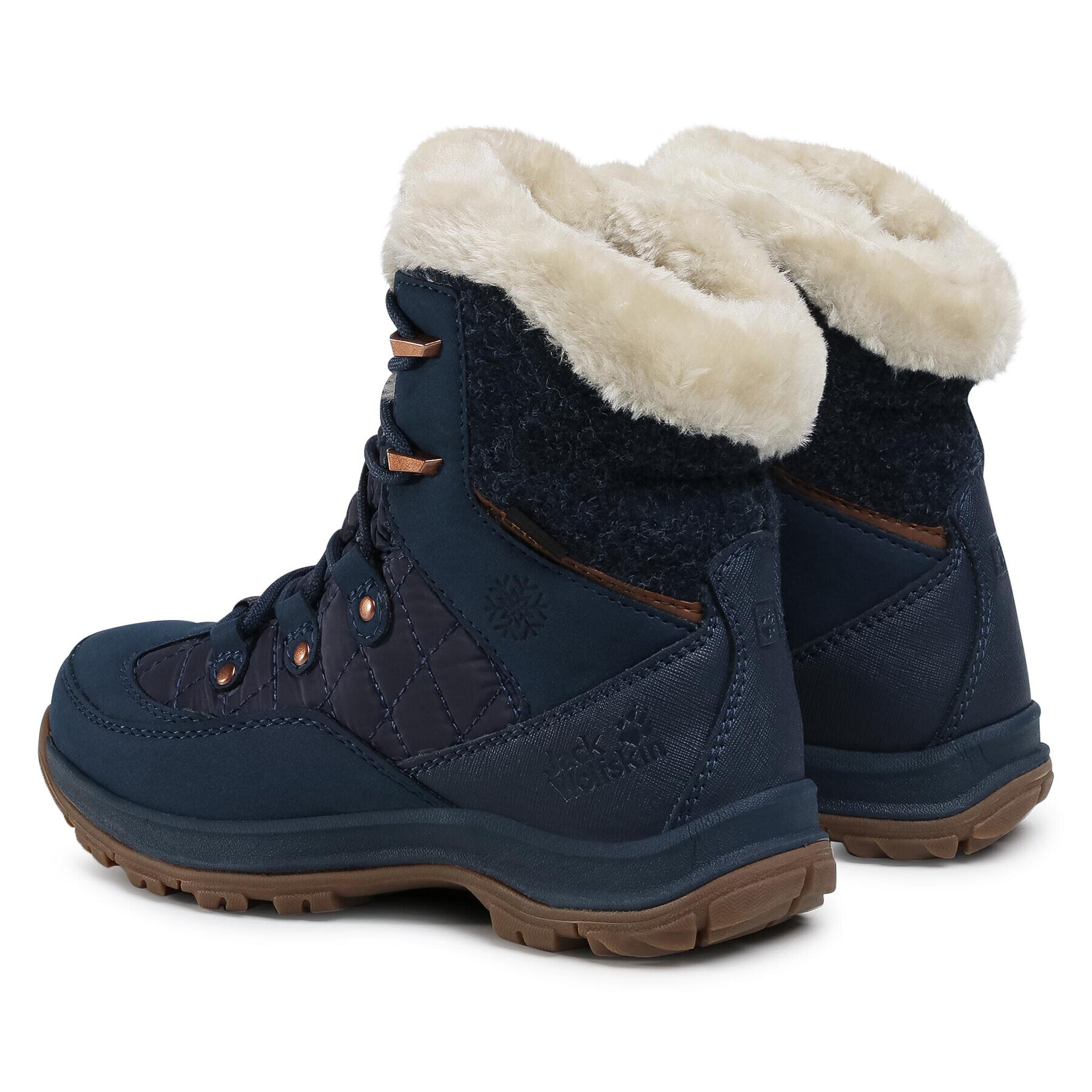 Jack Wolfskin Cizme de zăpadă Aspen Texapore Mid W 4041431 Bleumarin - Pled.ro