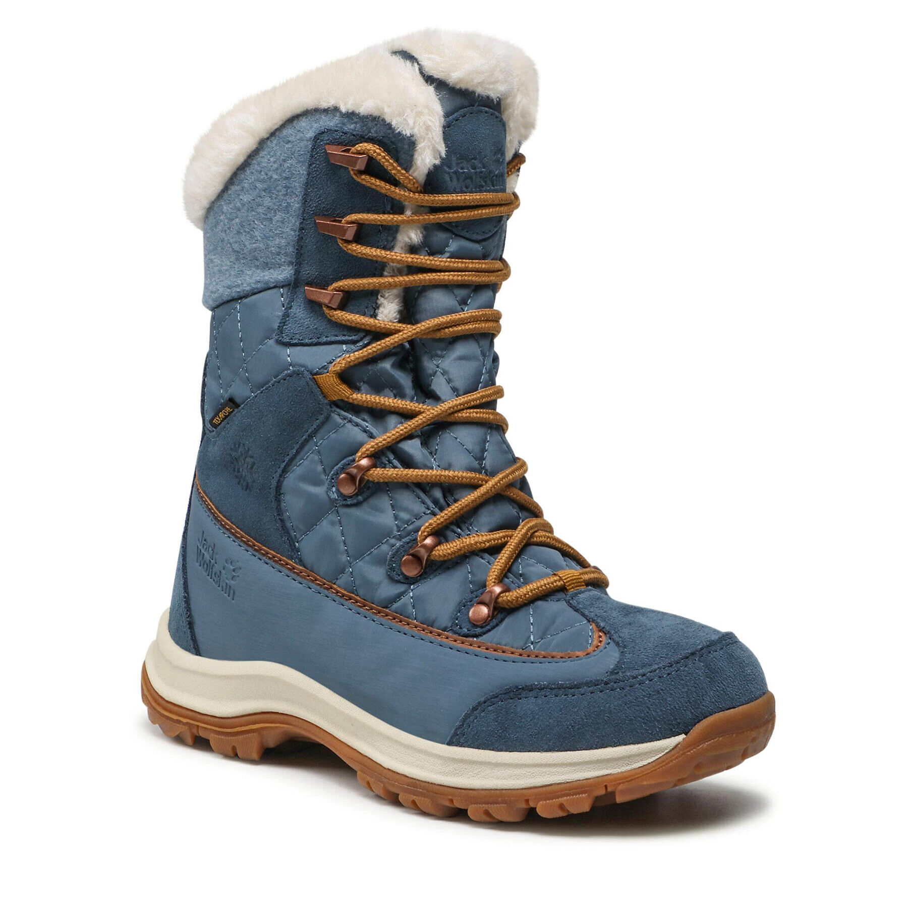 Jack Wolfskin Cizme de zăpadă Cold Bay Texapore High W 4041421 Albastru - Pled.ro