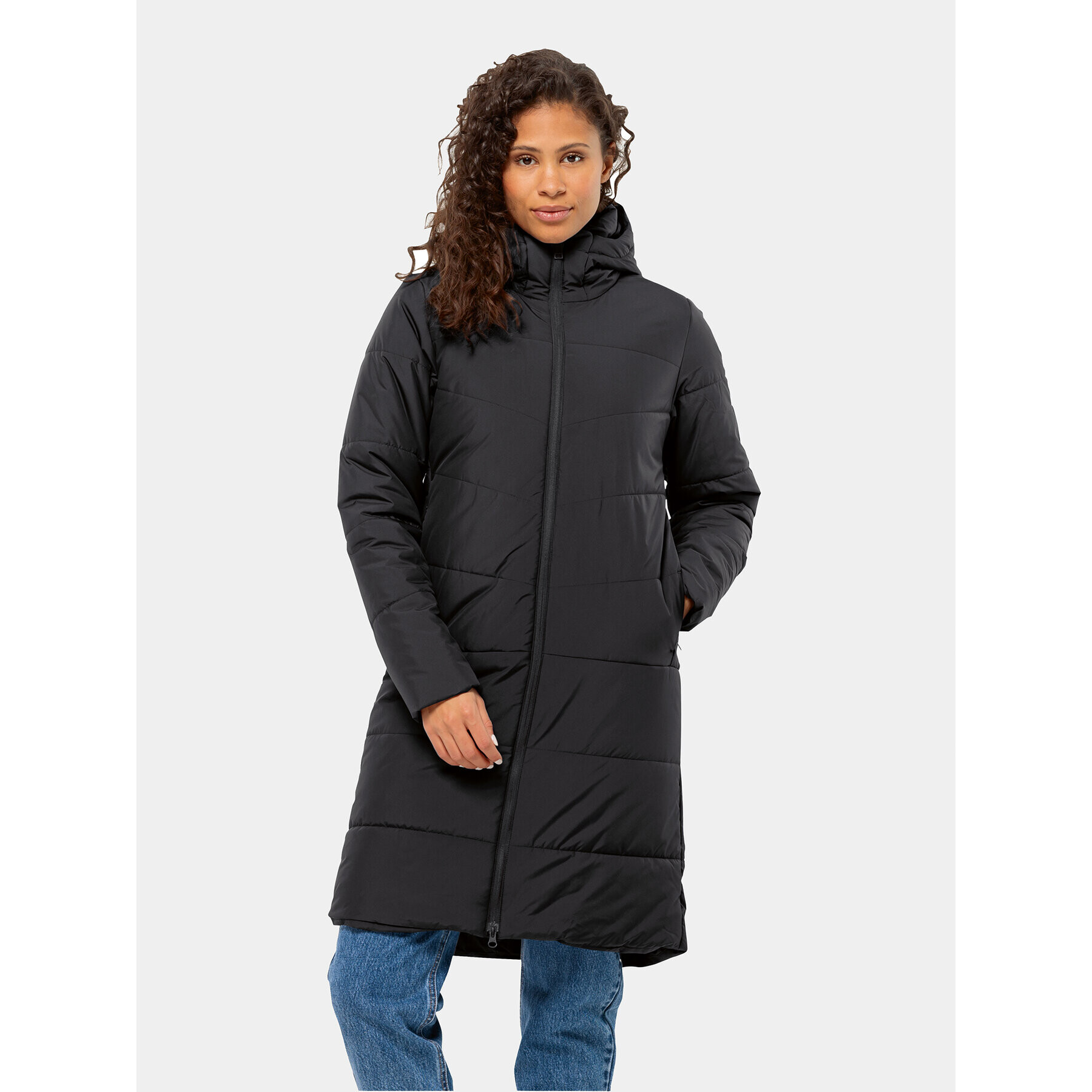 Jack Wolfskin Geacă de iarnă Deutzer Coat 1207501 Negru Regular Fit - Pled.ro