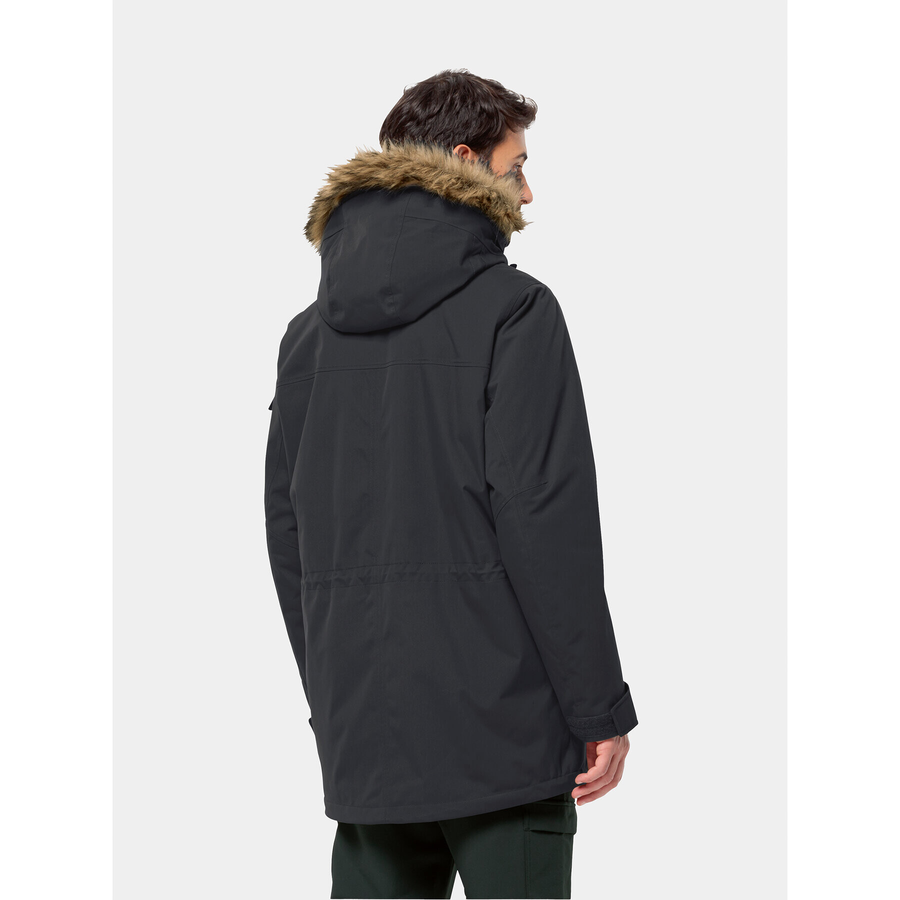 Jack Wolfskin Geacă de iarnă Glacier Canyon Parka 1107674 Negru Regular Fit - Pled.ro