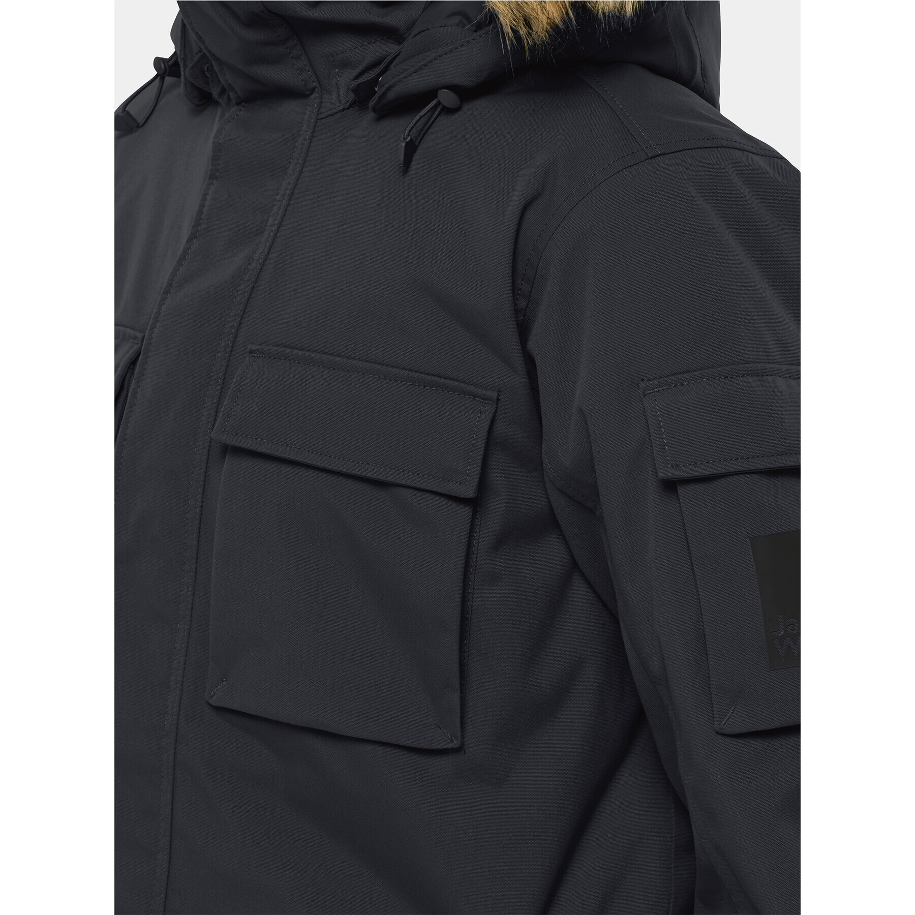 Jack Wolfskin Geacă de iarnă Glacier Canyon Parka 1107674 Negru Regular Fit - Pled.ro