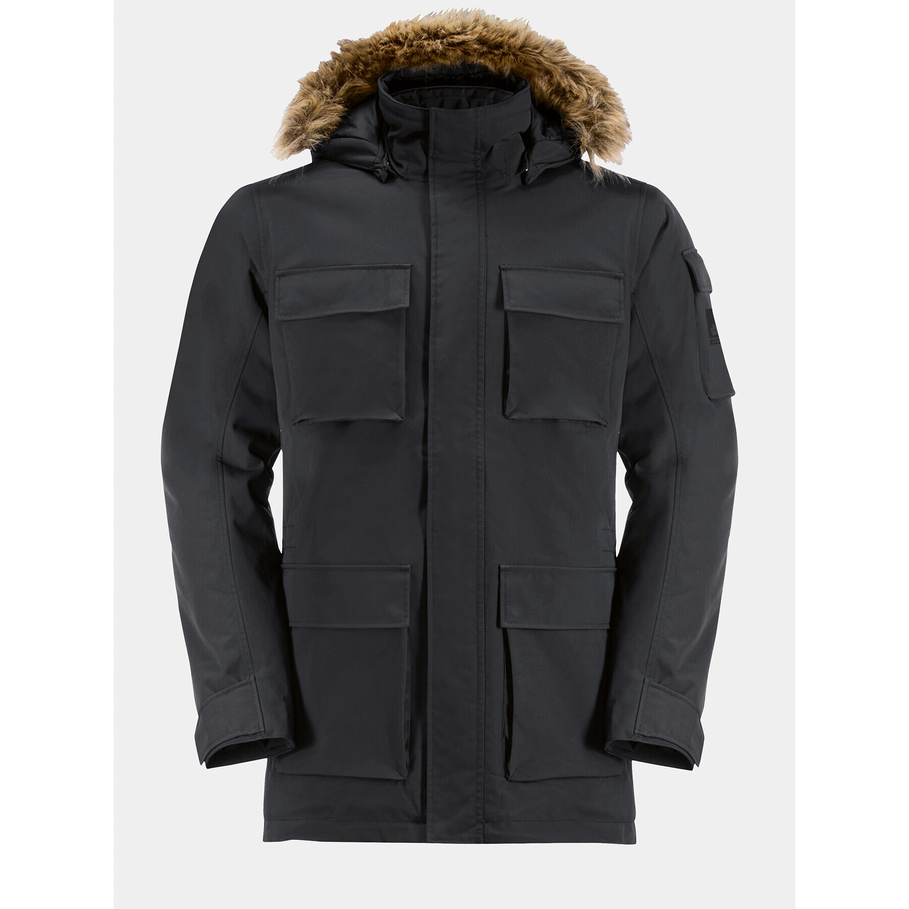 Jack Wolfskin Geacă de iarnă Glacier Canyon Parka 1107674 Negru Regular Fit - Pled.ro