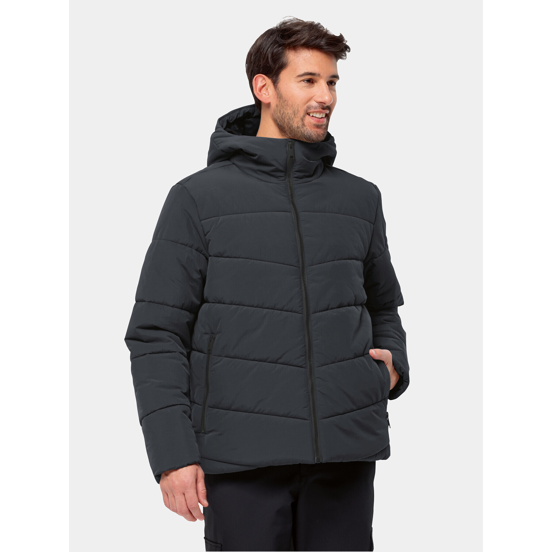 Jack Wolfskin Geacă de iarnă Karolinger Jkt 1207831 Negru Regular Fit - Pled.ro