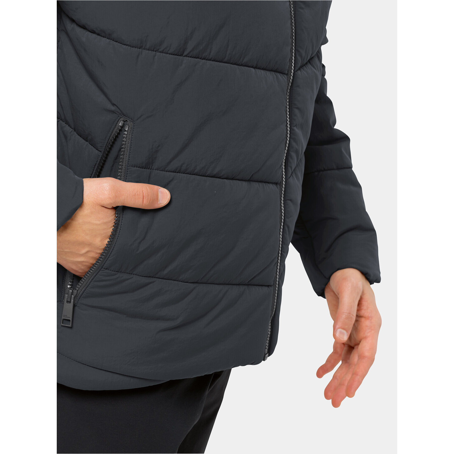 Jack Wolfskin Geacă de iarnă Karolinger Jkt 1207831 Negru Regular Fit - Pled.ro