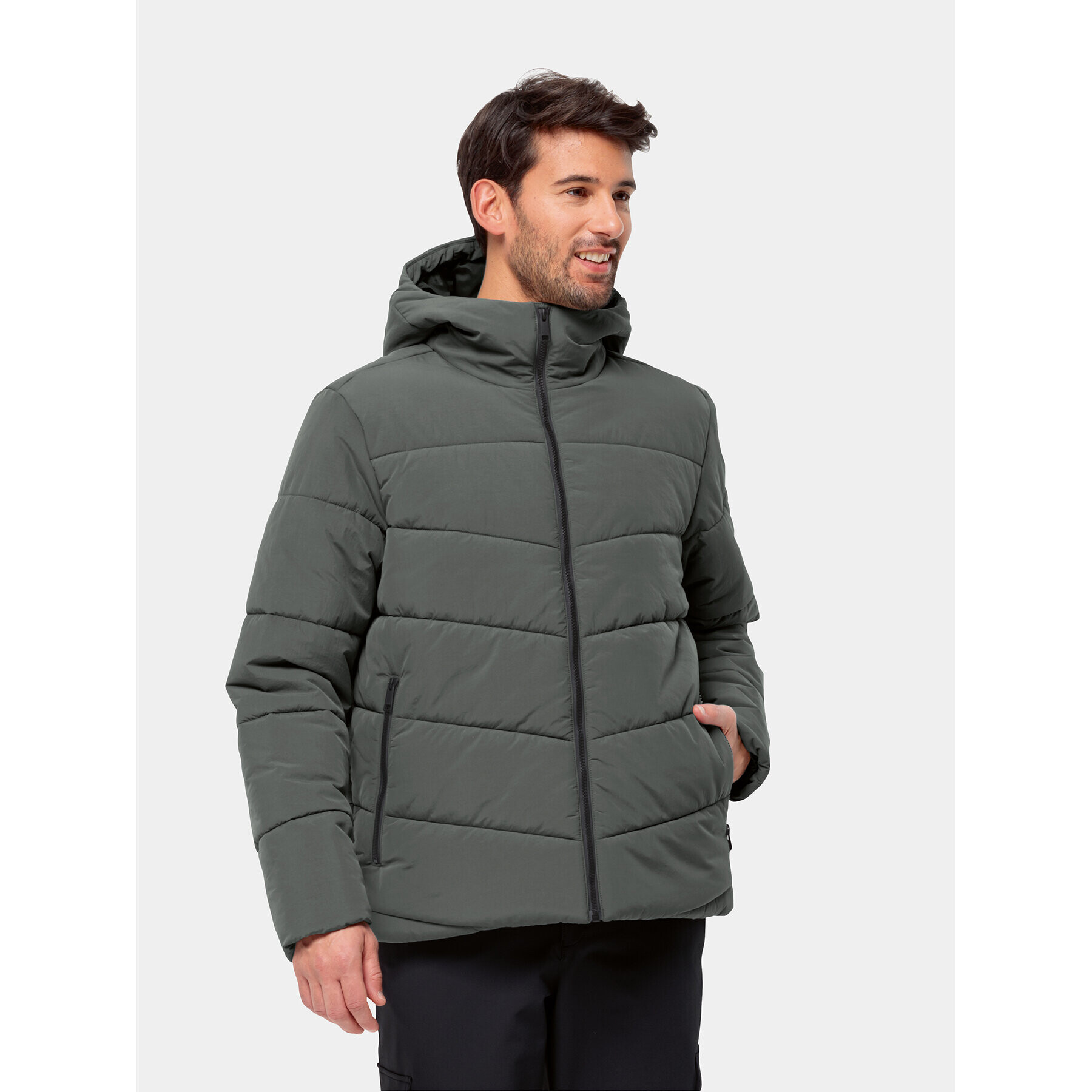 Jack Wolfskin Geacă de iarnă Karolinger Jkt 1207831 Verde Regular Fit - Pled.ro