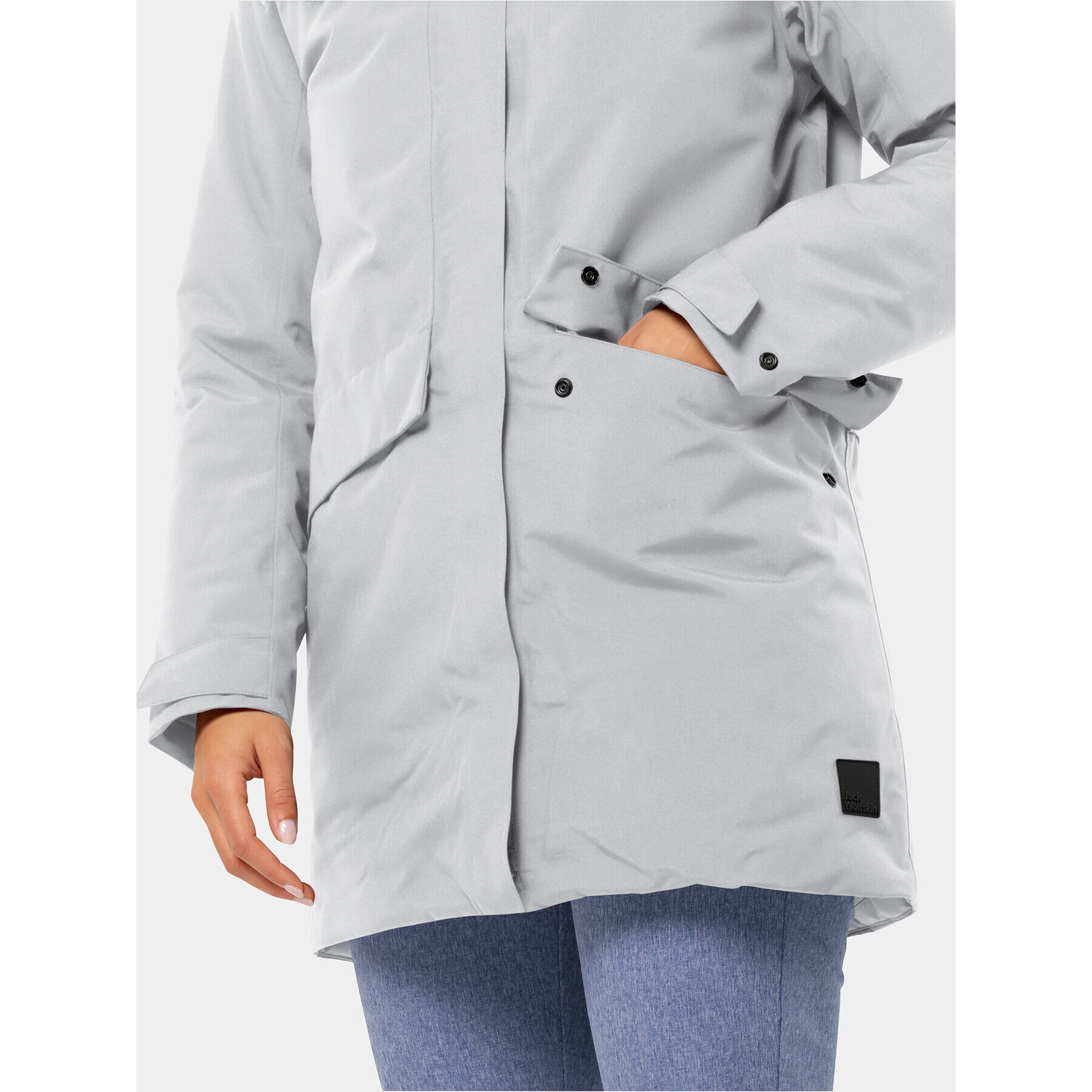 Jack Wolfskin Geacă de iarnă Tempelhof Coat 1116151 Gri Regular Fit - Pled.ro