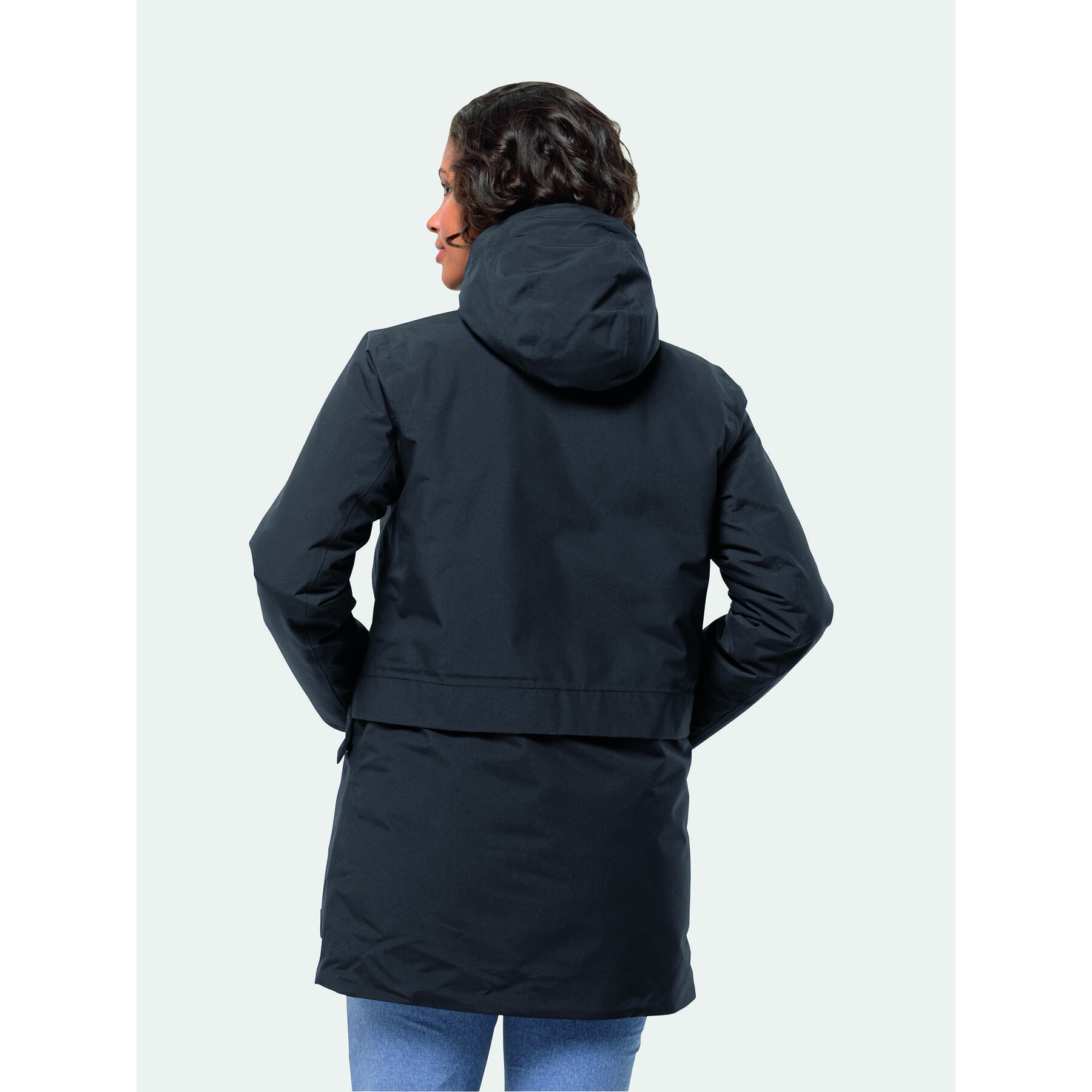 Jack Wolfskin Geacă de iarnă Tempelhof Coat 1116151 Negru Regular Fit - Pled.ro