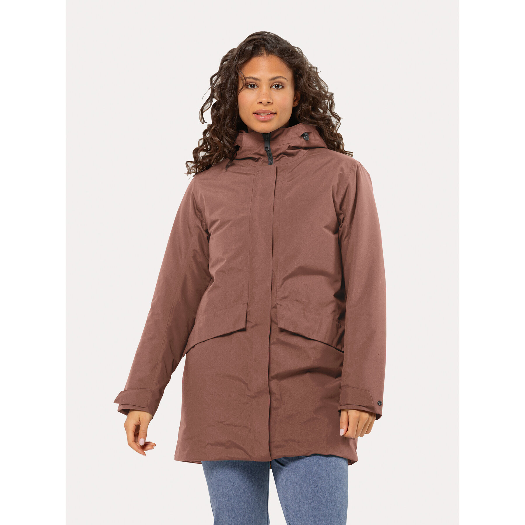 Jack Wolfskin Geacă de iarnă Tempelhof Coat 1116151 Vișiniu Regular Fit - Pled.ro