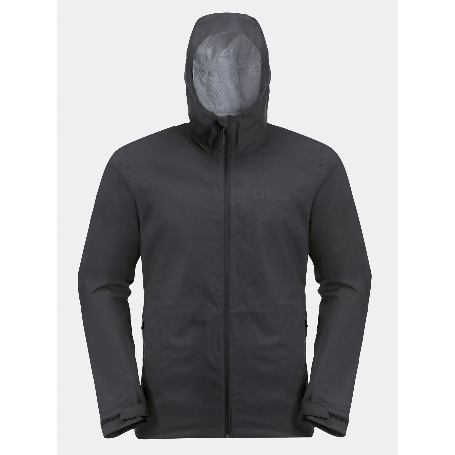 Jack Wolfskin Geacă de ploaie Elsberg 2.5L Jkt 1115881 Negru Regular Fit - Pled.ro