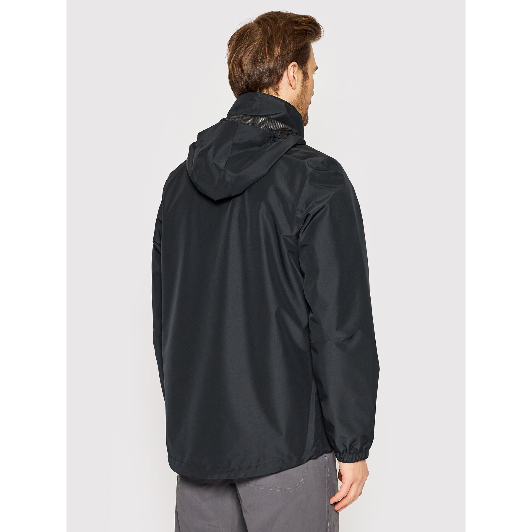 Jack Wolfskin Geacă de ploaie Stormy Point 1111141 Negru Regular Fit - Pled.ro