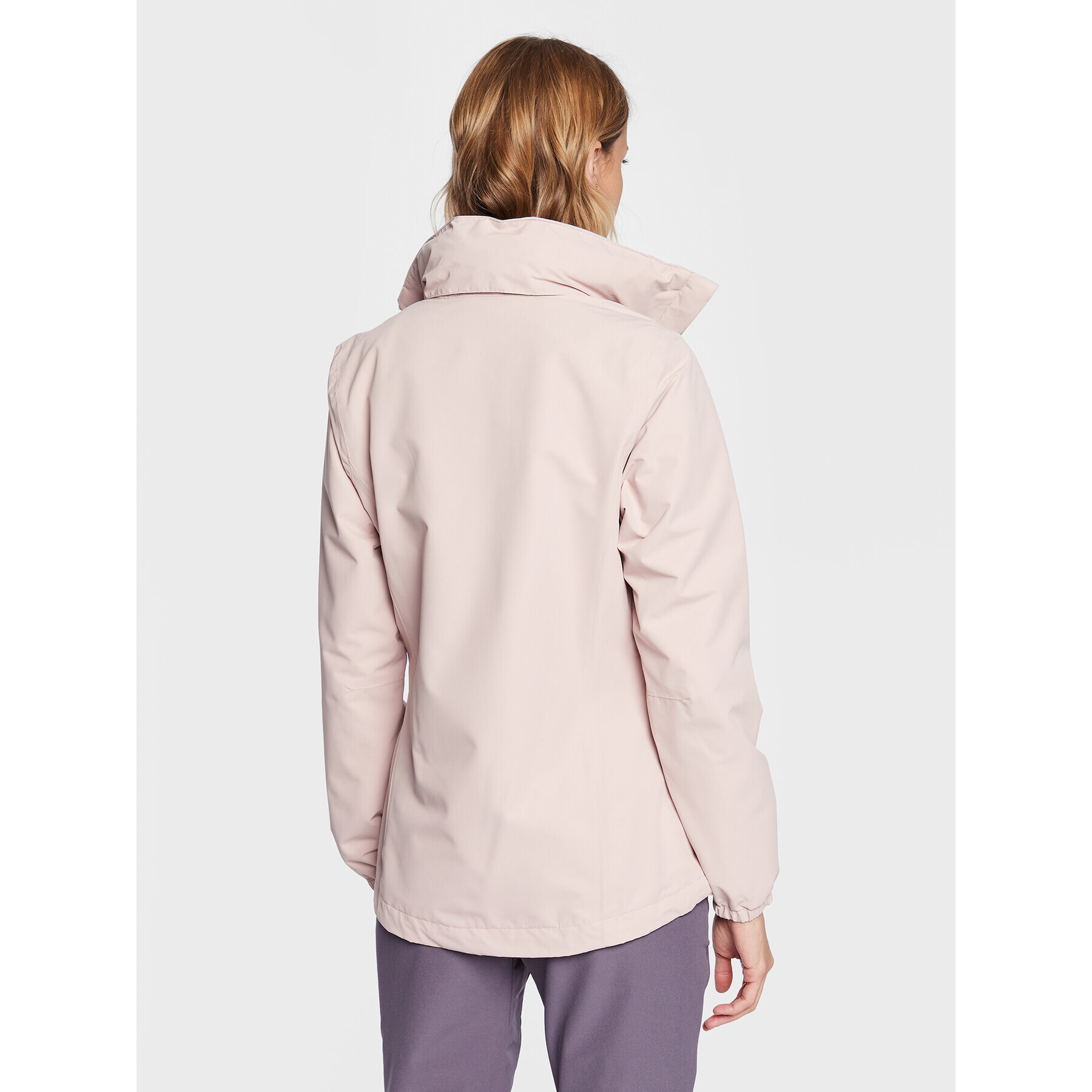 Jack Wolfskin Geacă de ploaie Stormy Point 2L 1111202 Roz Regular Fit - Pled.ro