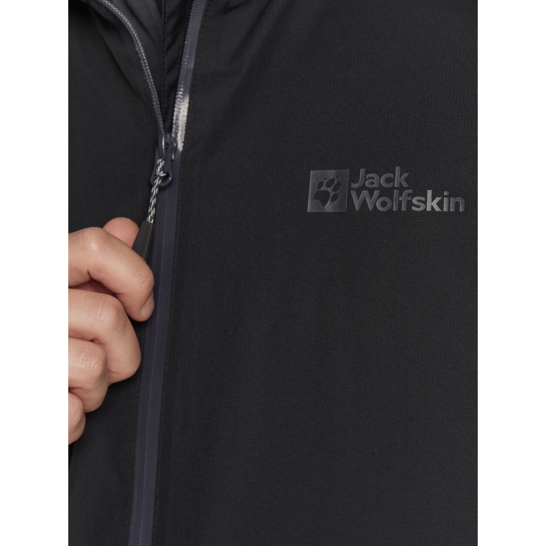 Jack Wolfskin Geacă de ploaie Wisper 1111723 Negru Regular Fit - Pled.ro