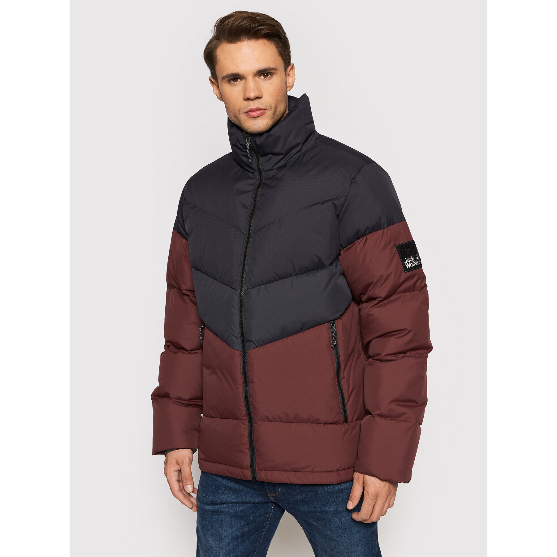 Jack Wolfskin Geacă din puf 365 Fearless 1206421 Vișiniu Regular Fit - Pled.ro