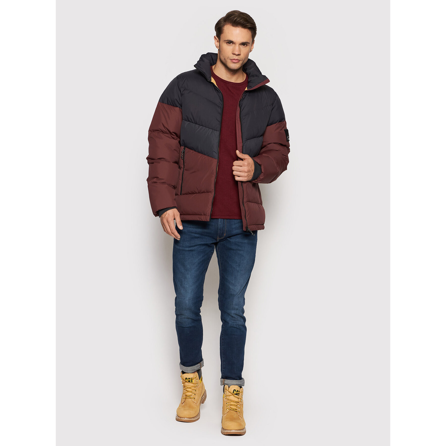 Jack Wolfskin Geacă din puf 365 Fearless 1206421 Vișiniu Regular Fit - Pled.ro