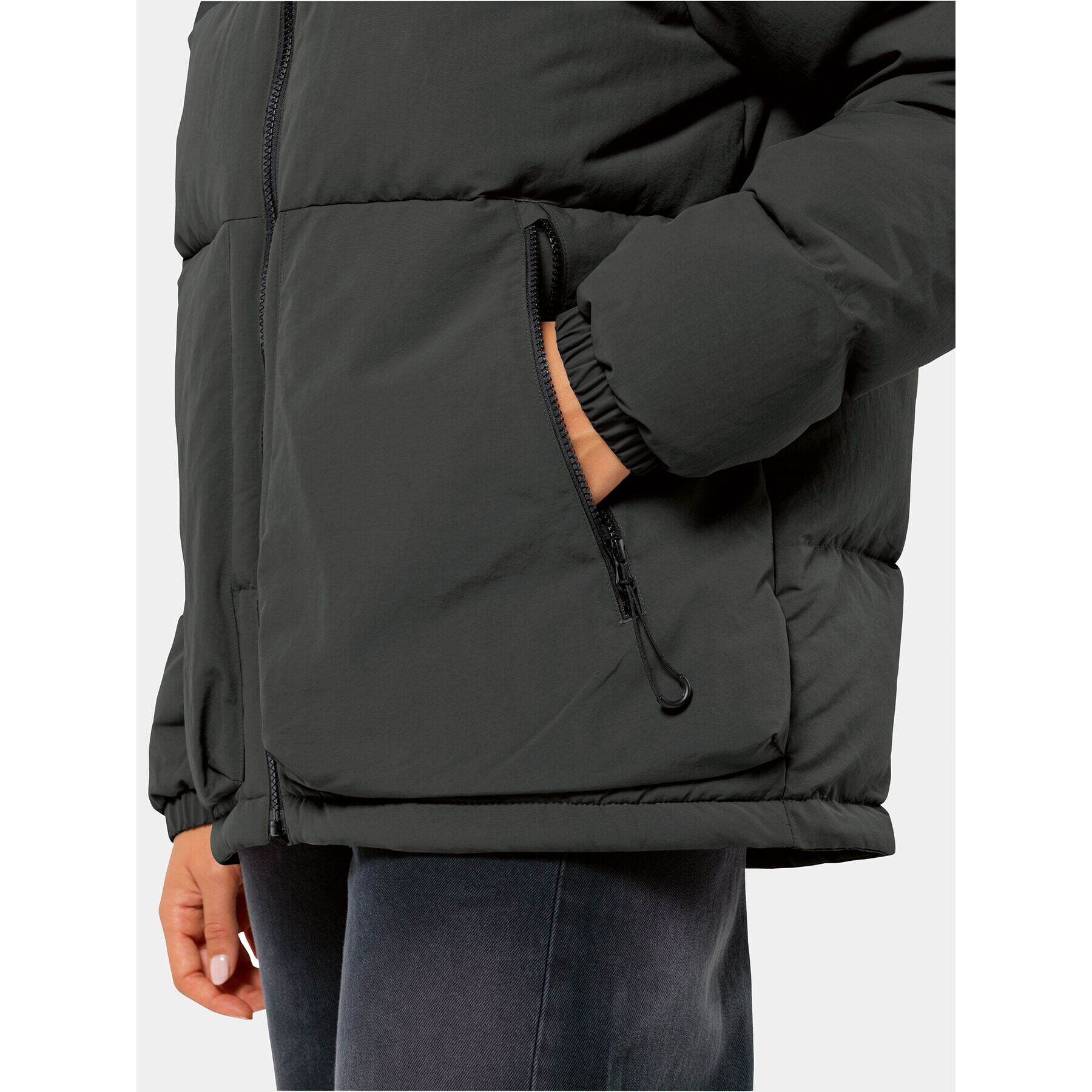 Jack Wolfskin Geacă din puf Dellbrueck Jkt 1207561 Negru Regular Fit - Pled.ro