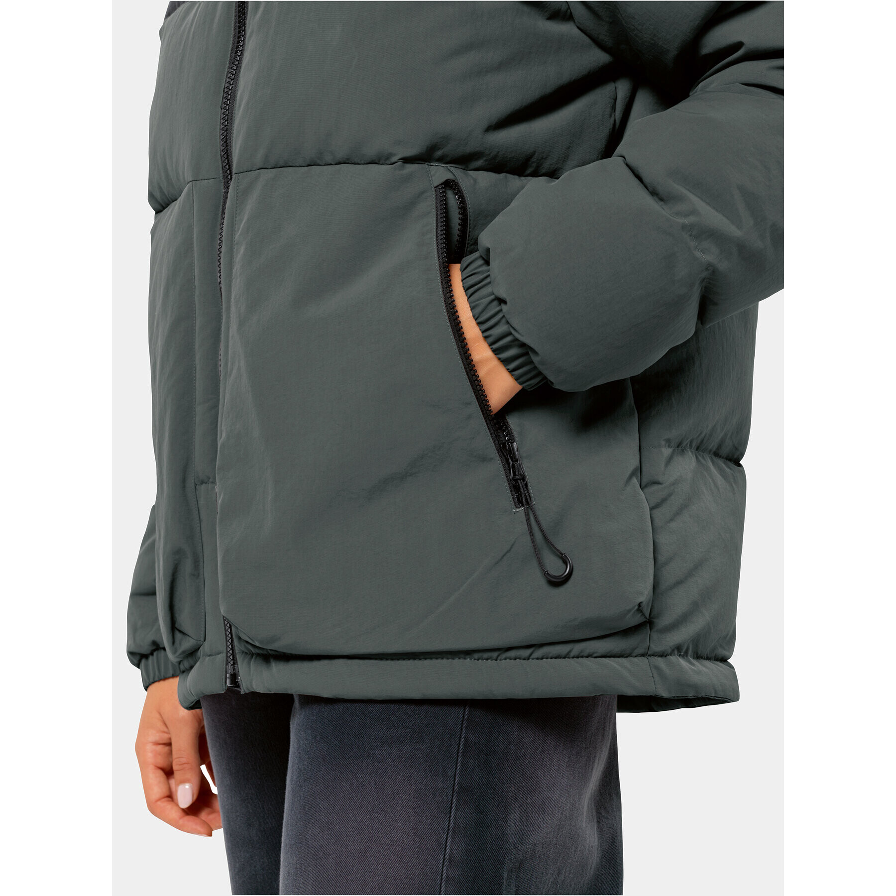 Jack Wolfskin Geacă din puf Dellbrueck Jkt 1207561 Verde Regular Fit - Pled.ro