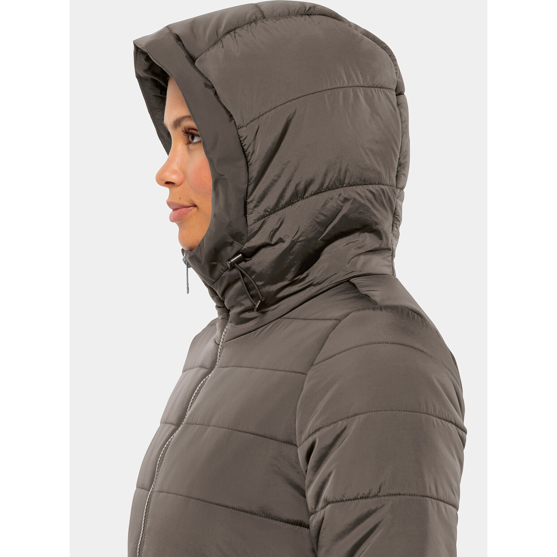 Jack Wolfskin Geacă din puf Eisbach Coat 1206981 Maro Regular Fit - Pled.ro