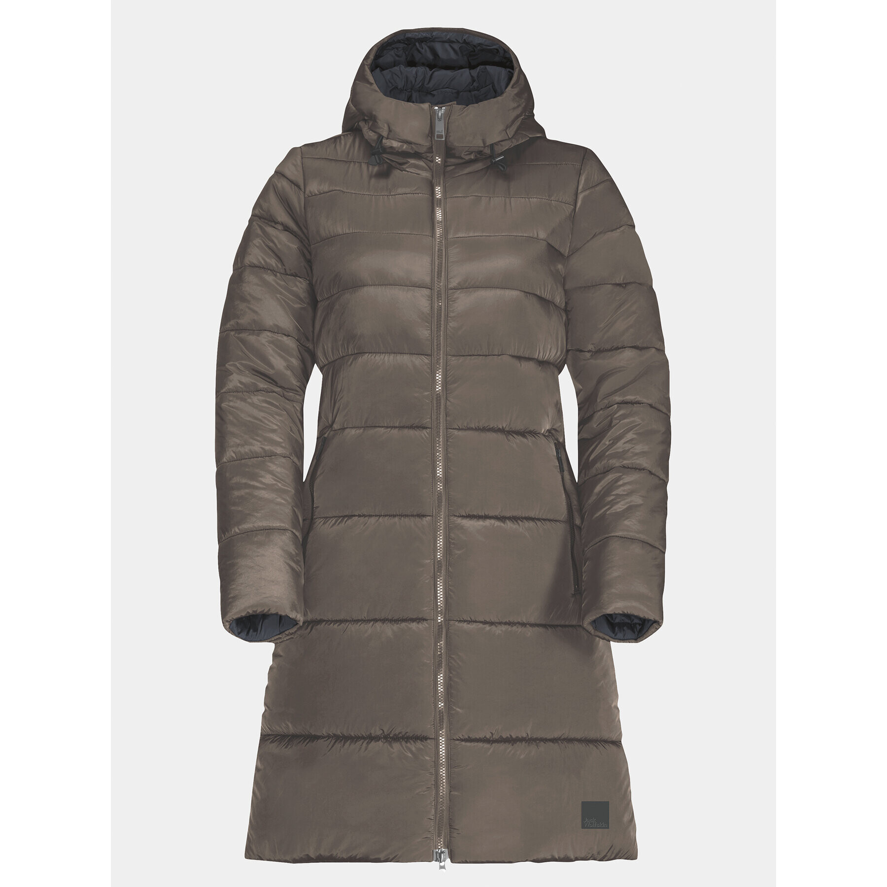 Jack Wolfskin Geacă din puf Eisbach Coat 1206981 Maro Regular Fit - Pled.ro