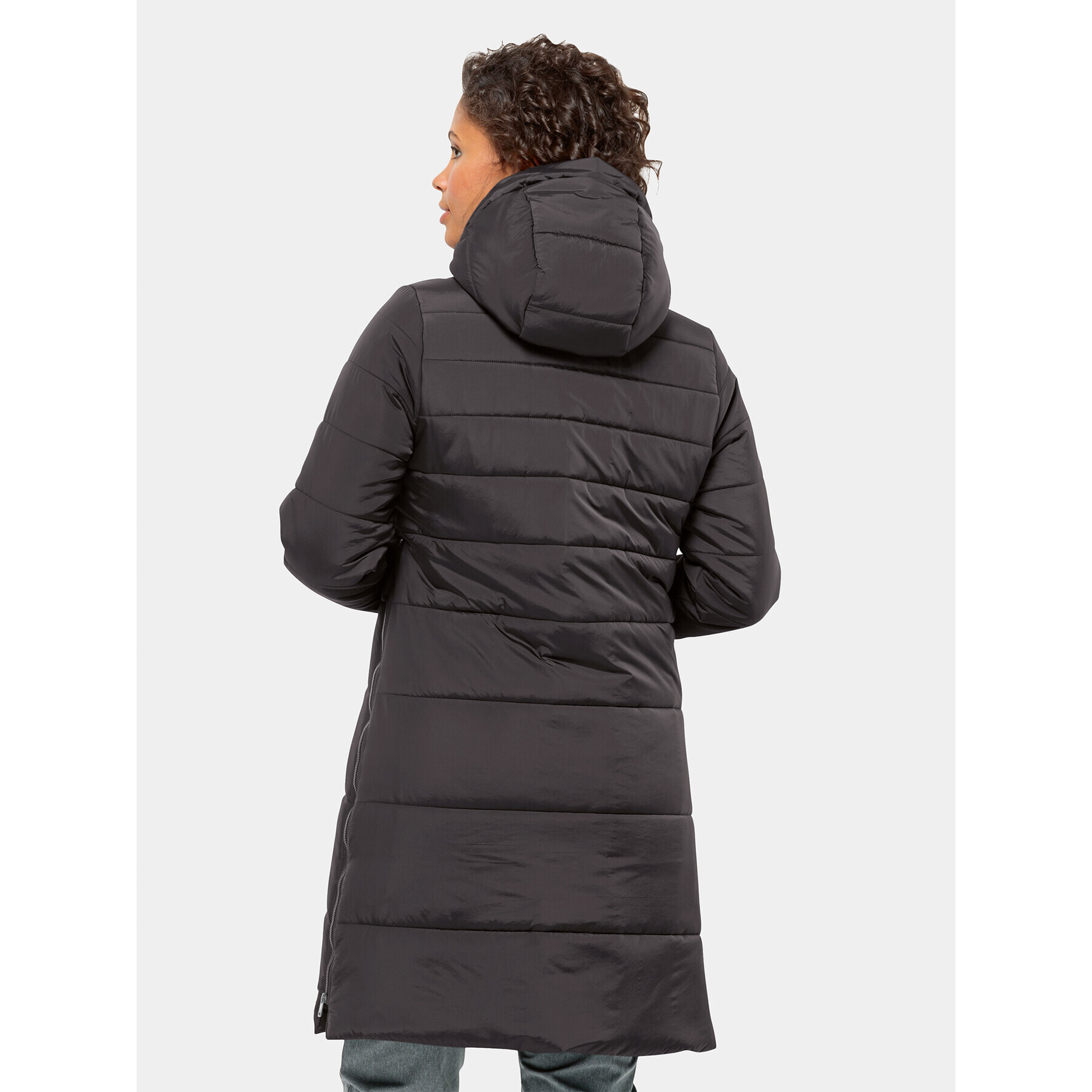 Jack Wolfskin Geacă din puf Eisbach Coat 1206981 Negru Regular Fit - Pled.ro