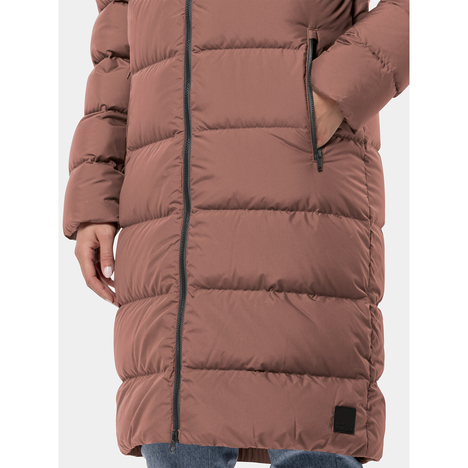 Jack Wolfskin Geacă din puf Frozen Palace Coat 1204133 Vișiniu Regular Fit - Pled.ro