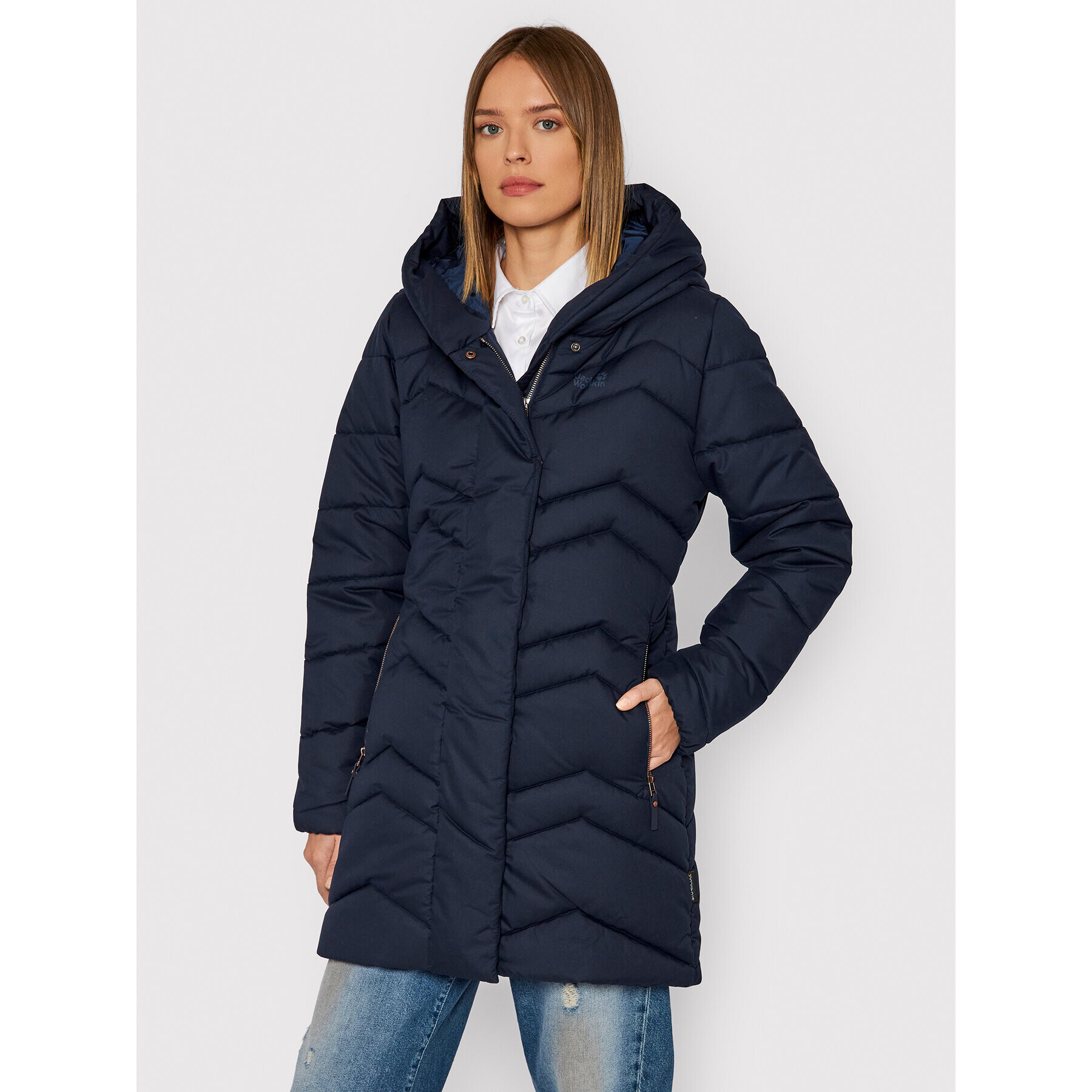 Jack Wolfskin Geacă din puf Kyoto 1204943 Bleumarin Regular Fit - Pled.ro