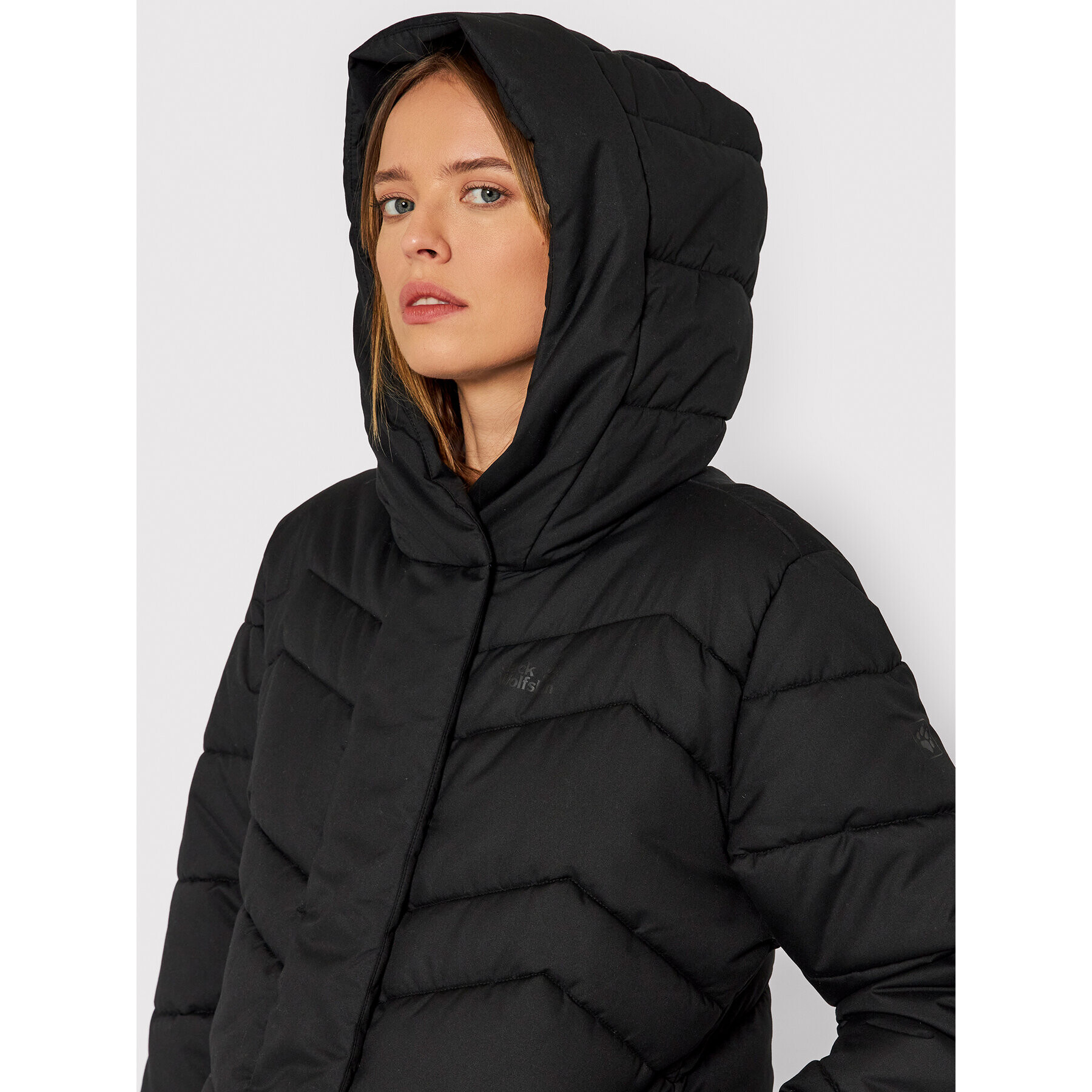 Jack Wolfskin Geacă din puf Kyoto 1204943 Negru Regular Fit - Pled.ro