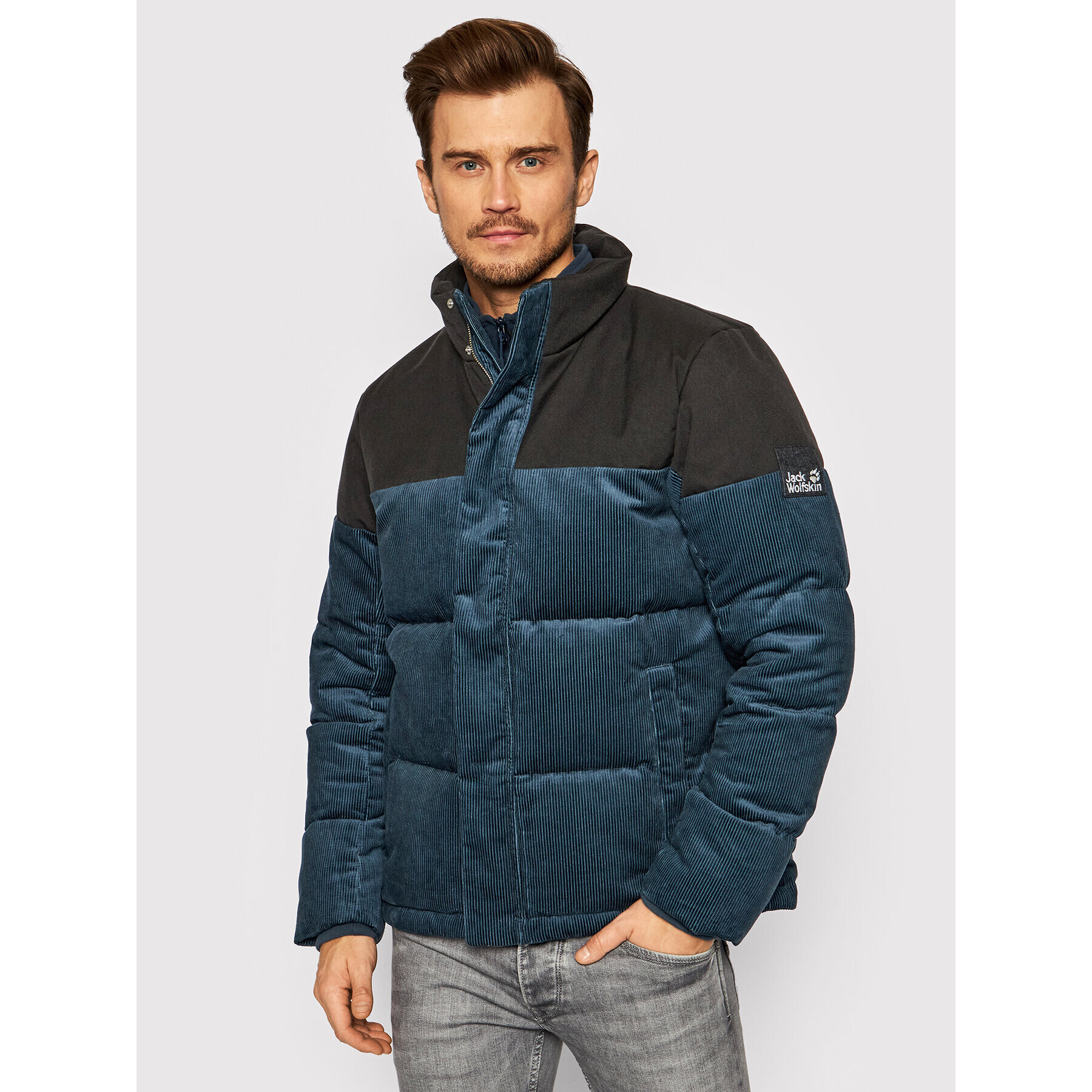 Jack Wolfskin Geacă din puf Nature 1206331 Bleumarin Regular Fit - Pled.ro