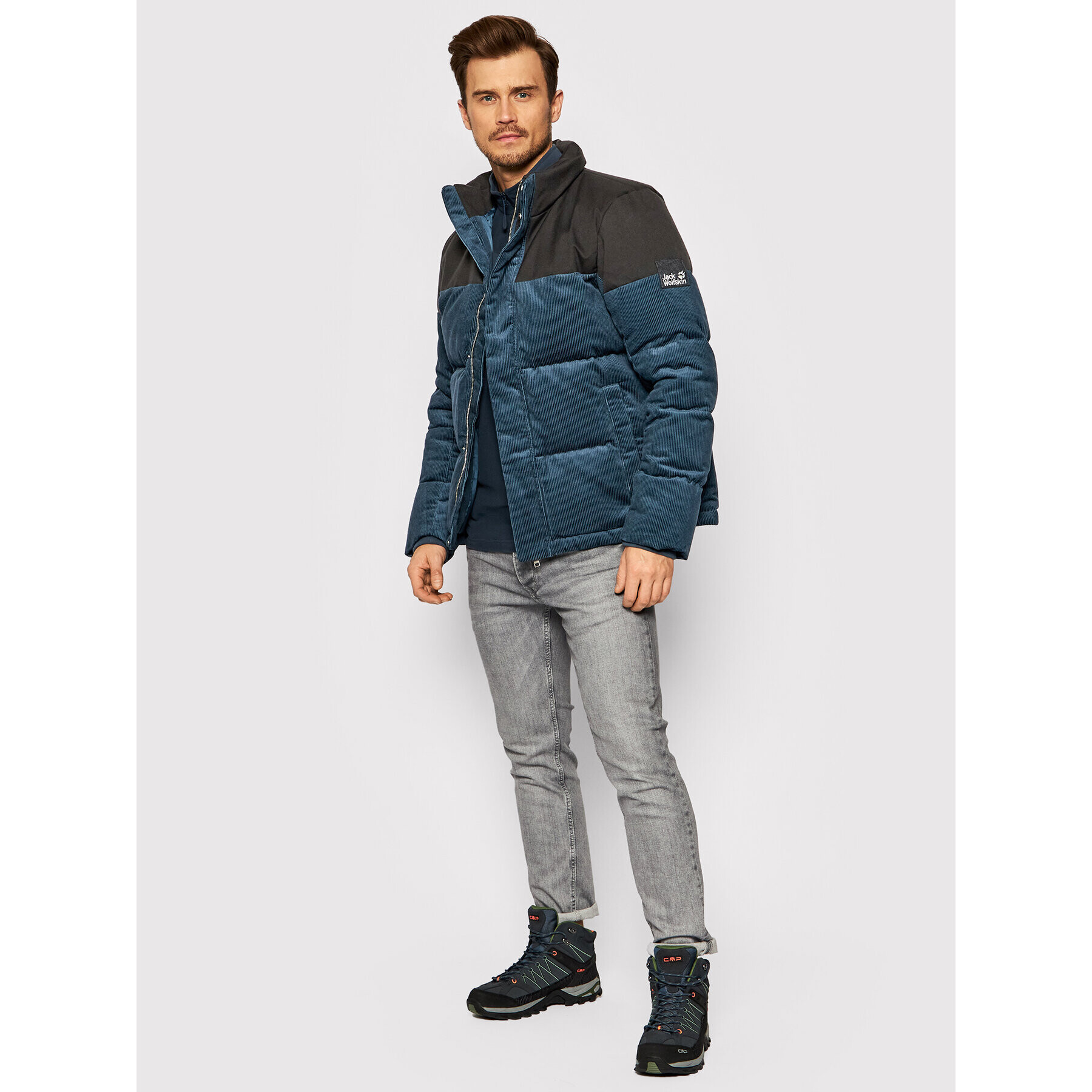 Jack Wolfskin Geacă din puf Nature 1206331 Bleumarin Regular Fit - Pled.ro