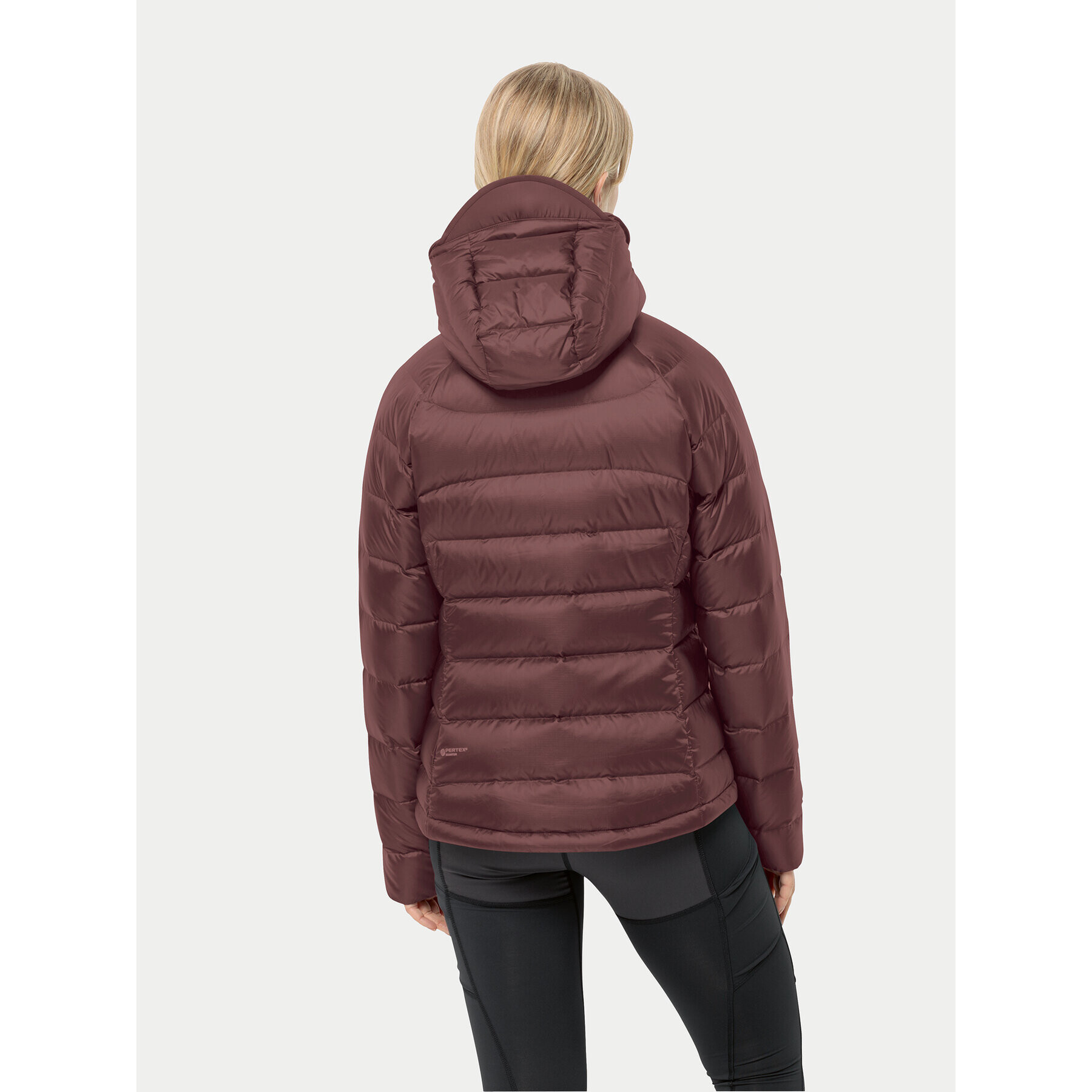 Jack Wolfskin Geacă din puf Nebelhorn Down Hoody 1207091 Vișiniu Regular Fit - Pled.ro