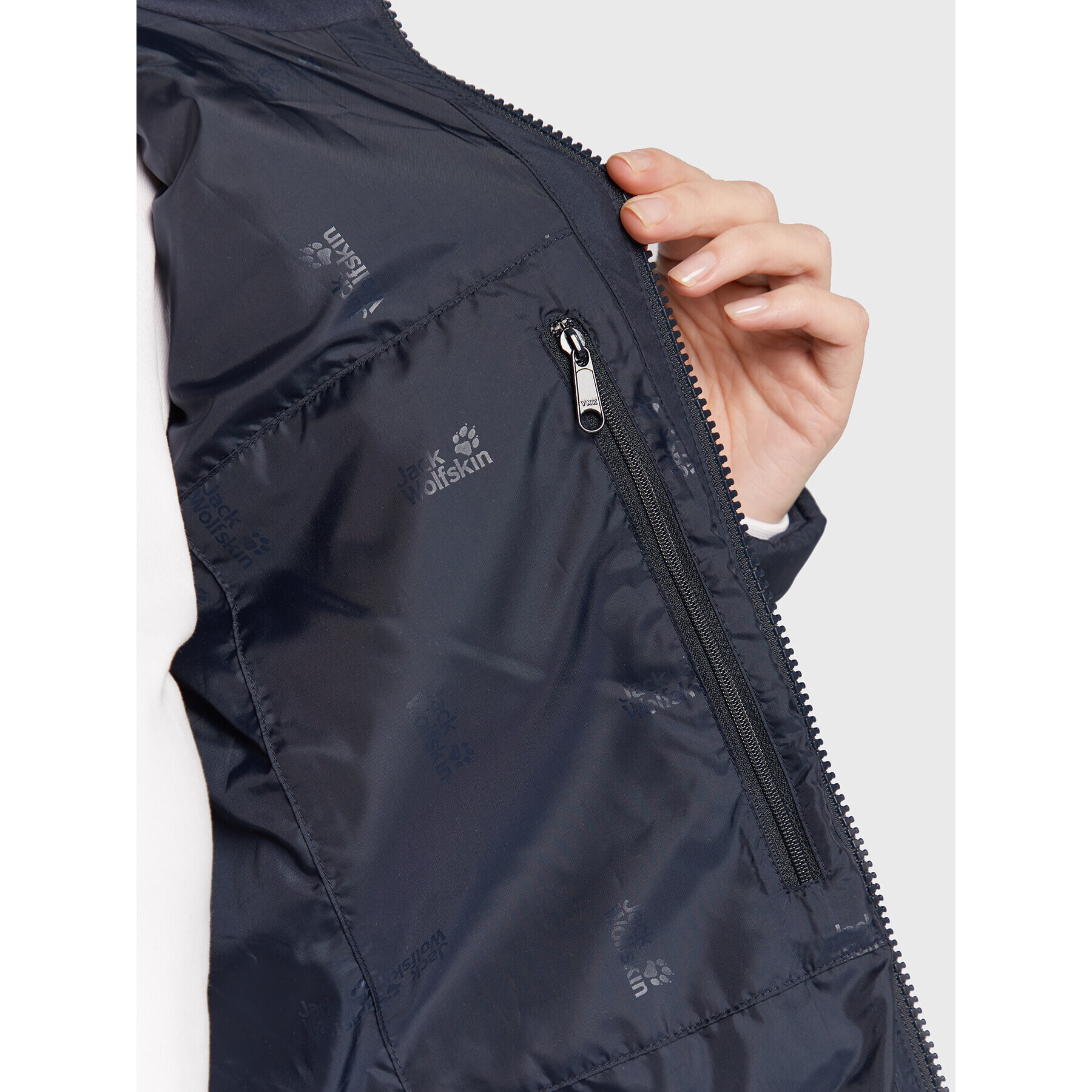 Jack Wolfskin Geacă din puf North York 1205501 Bleumarin Regular Fit - Pled.ro