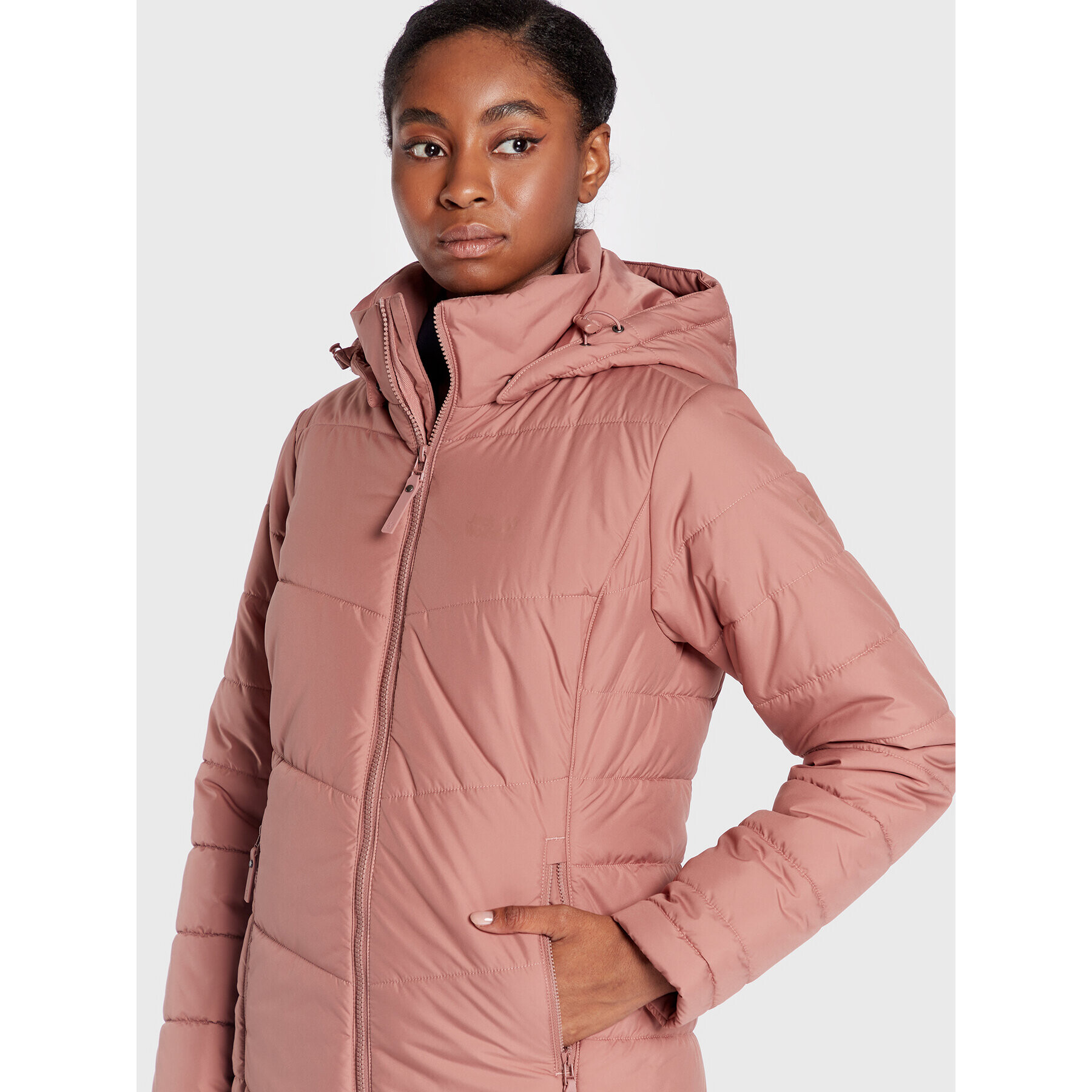 Jack Wolfskin Geacă din puf North York 1205501 Roz Regular Fit - Pled.ro