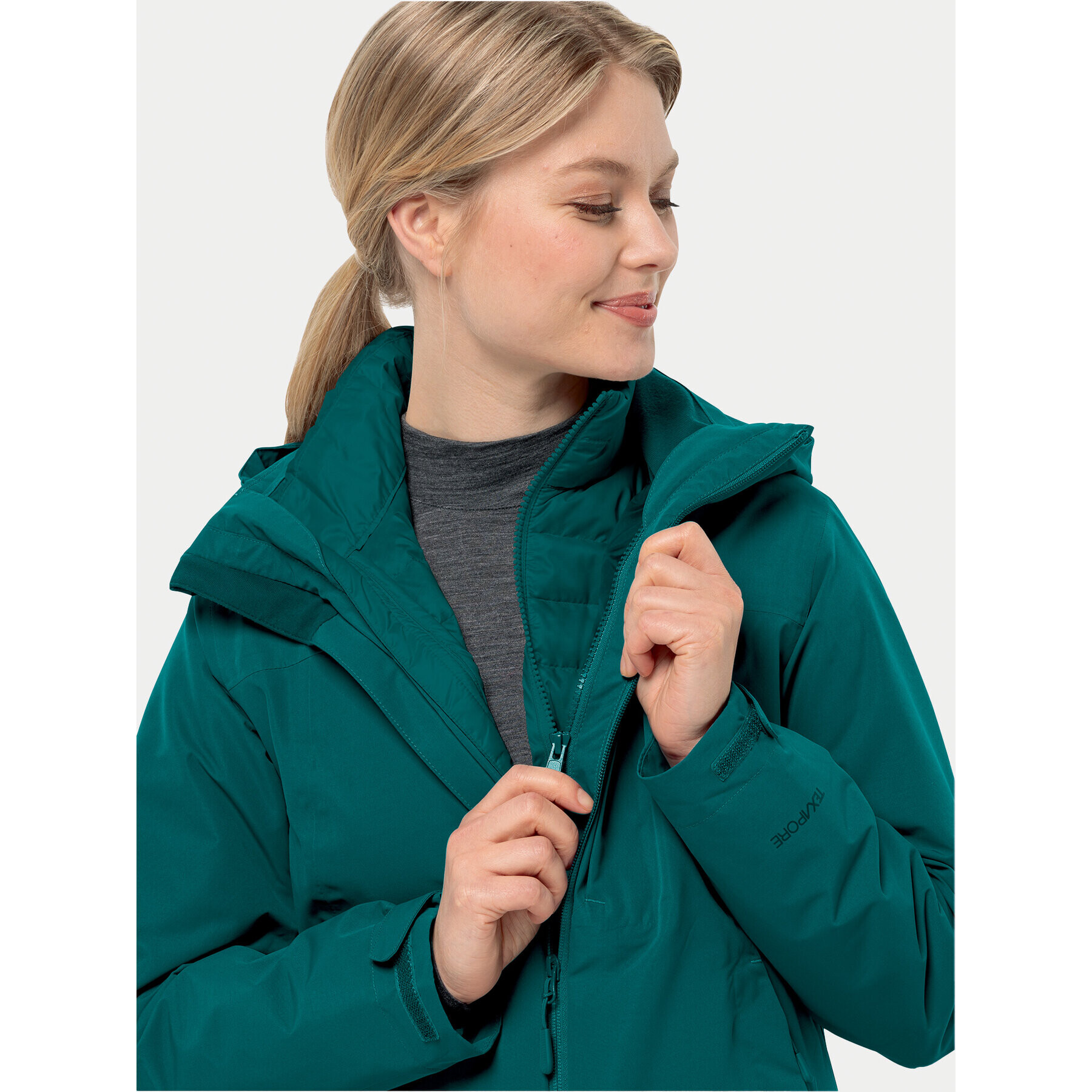 Jack Wolfskin Geacă din puf Pilvi Down Jkt 1207761 Verde Regular Fit - Pled.ro