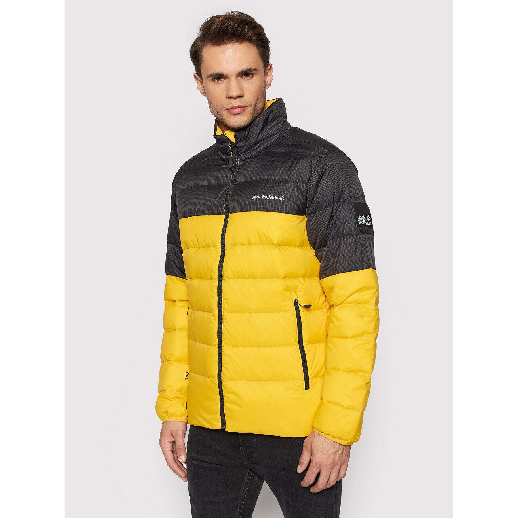 Jack Wolfskin Geacă din puf Tundra 1206621 Galben Regular Fit - Pled.ro