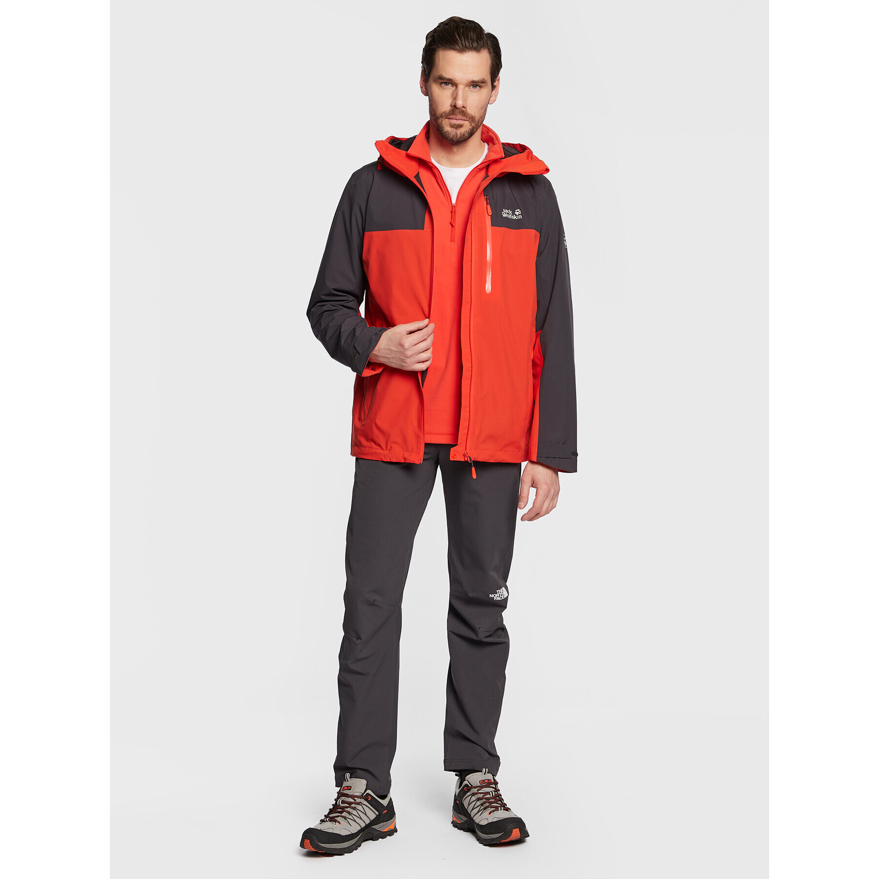 Jack Wolfskin Geacă Go Hike 1114051 Roșu Regular Fit - Pled.ro