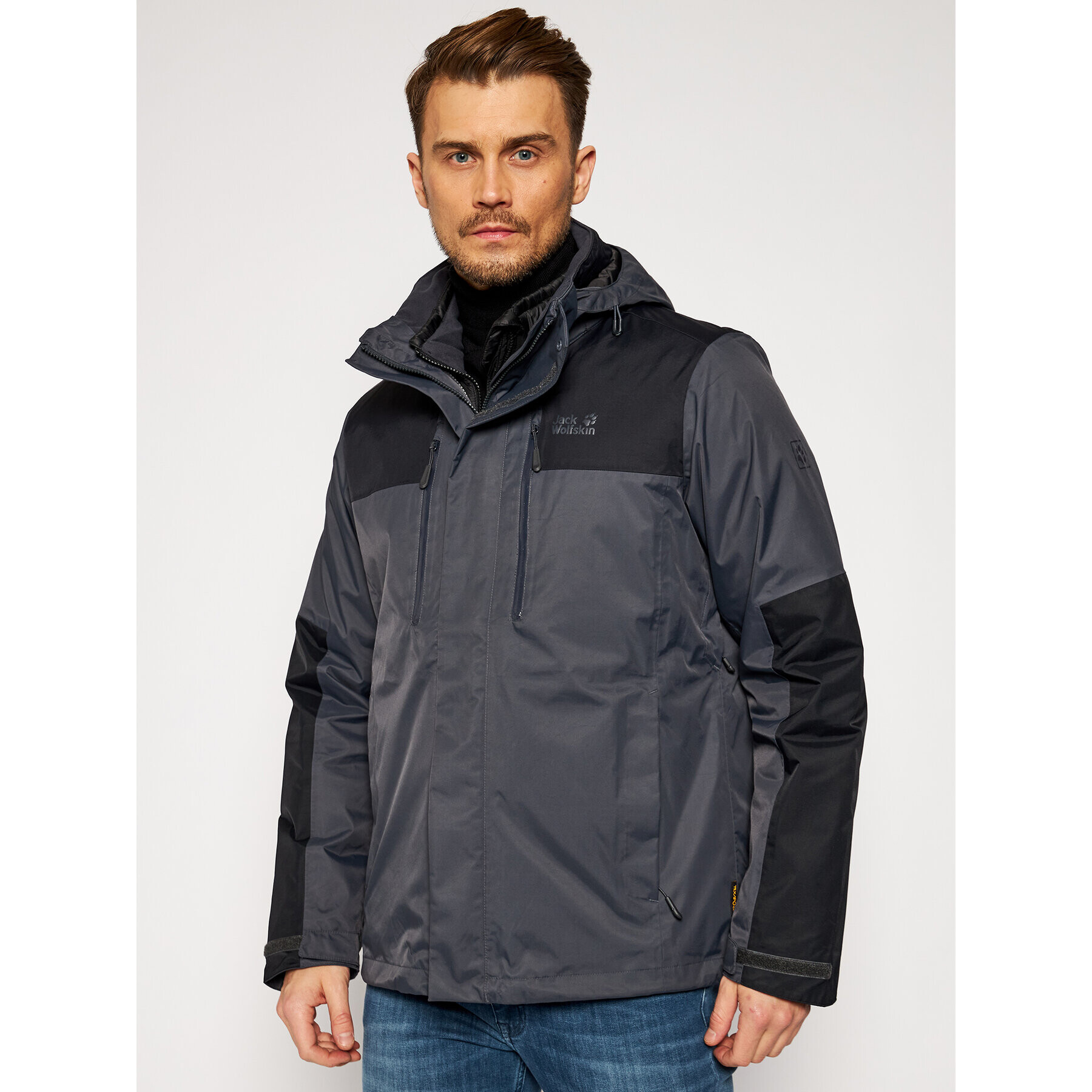 Jack Wolfskin Geacă multifuncțională Jasper 1108392 Gri Regular Fit - Pled.ro