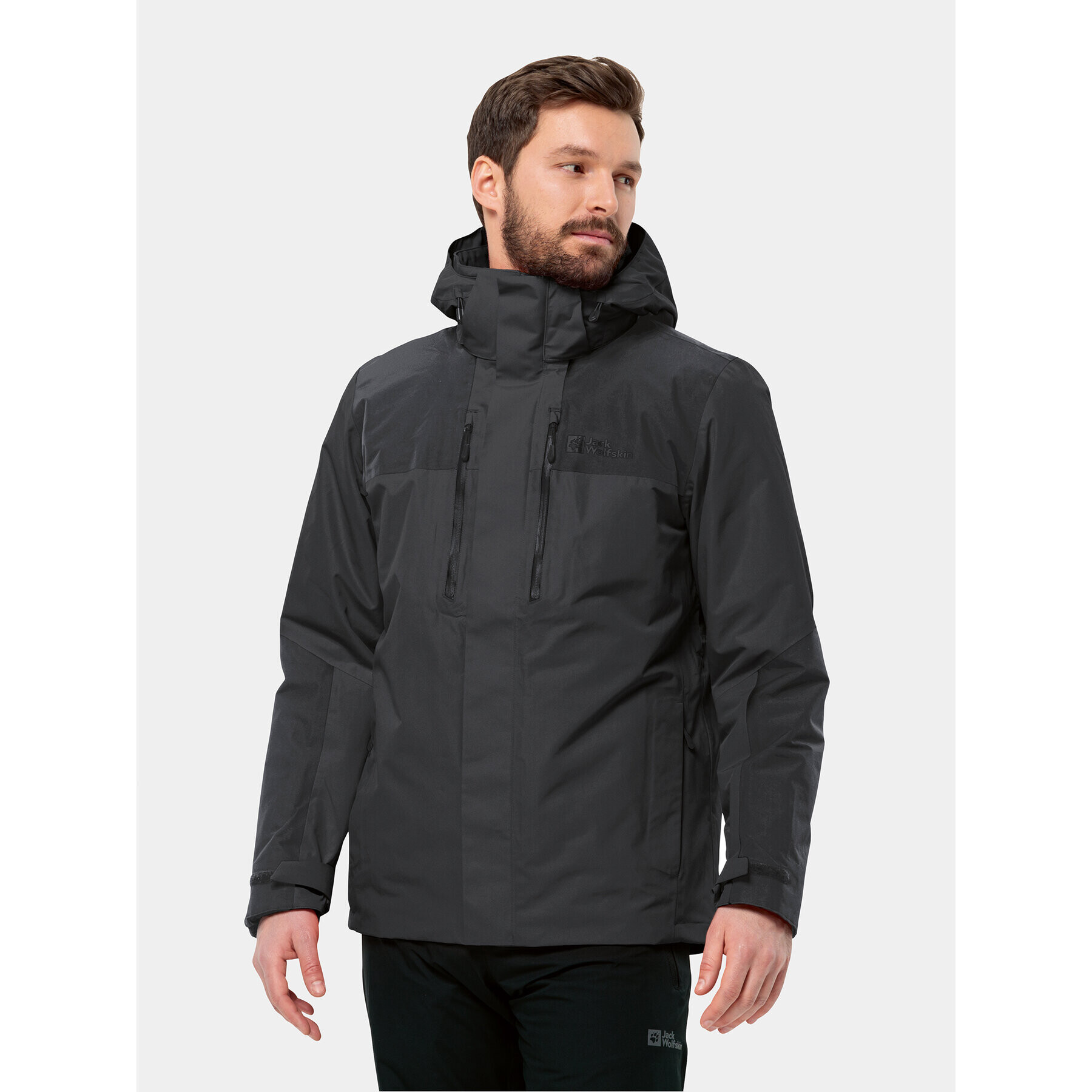 Jack Wolfskin Geacă outdoor Jasper 3In1 Jkt 1115261 Negru Regular Fit - Pled.ro