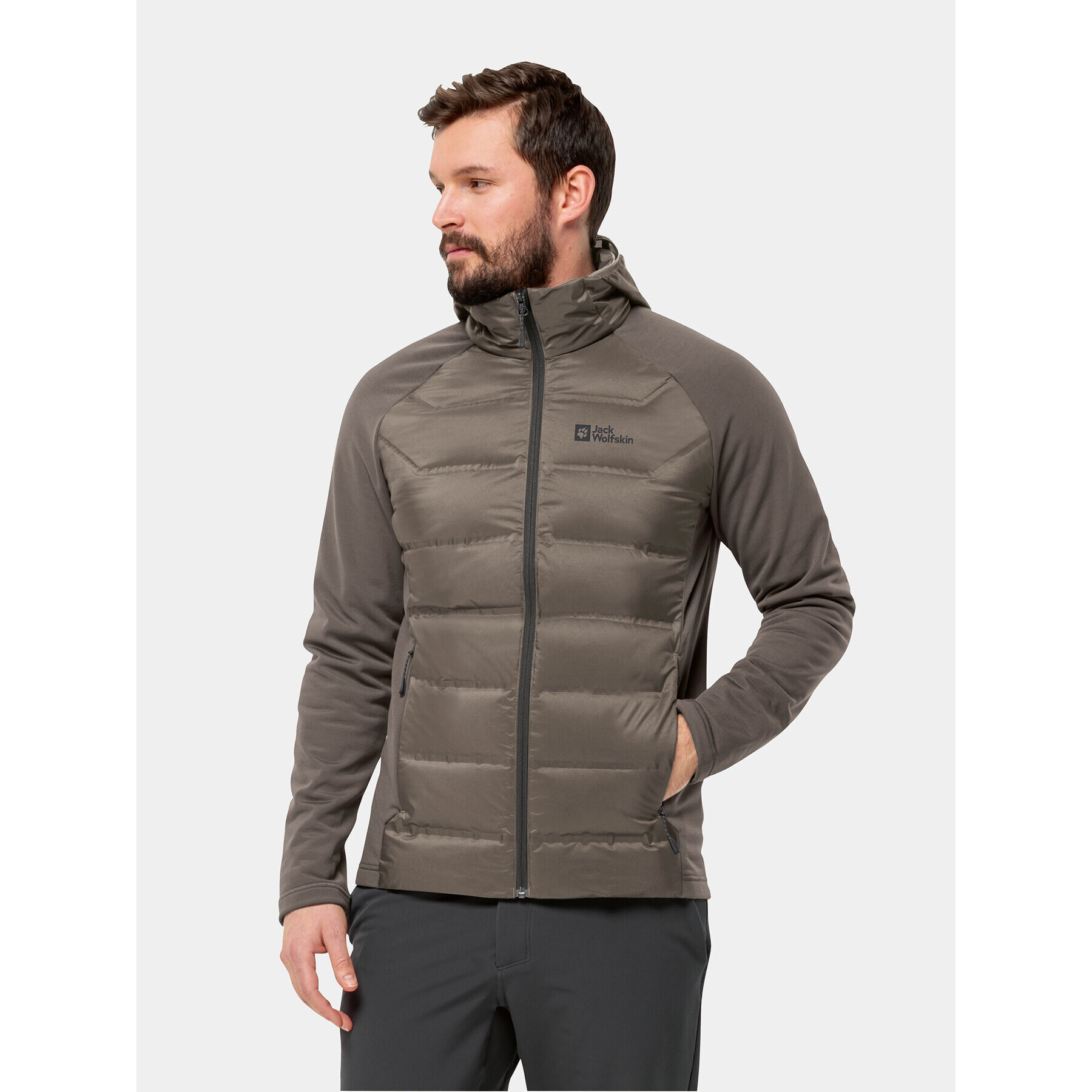 Jack Wolfskin Geacă outdoor Tasman Down Hybrid 1711411 Maro Regular Fit - Pled.ro