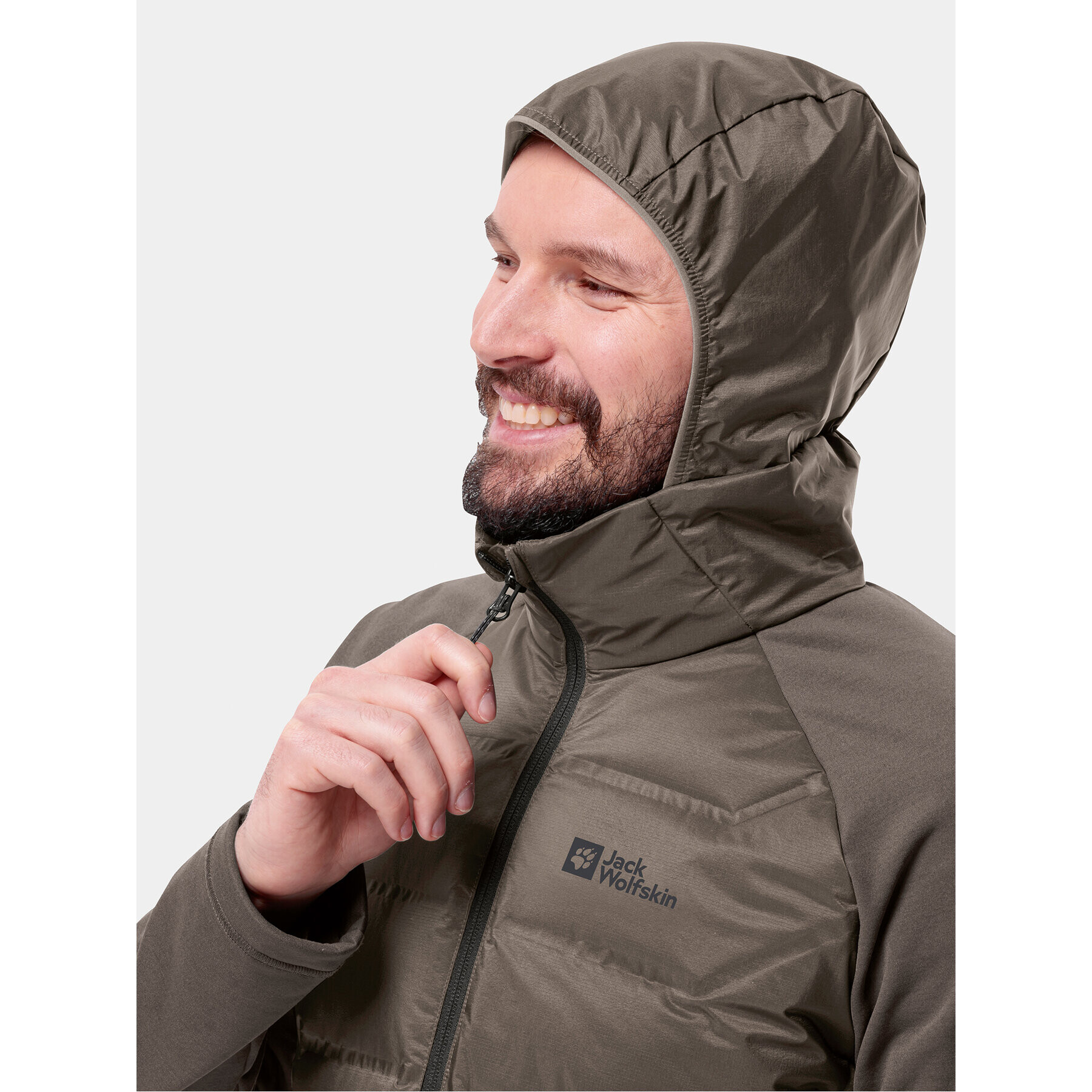 Jack Wolfskin Geacă outdoor Tasman Down Hybrid 1711411 Maro Regular Fit - Pled.ro