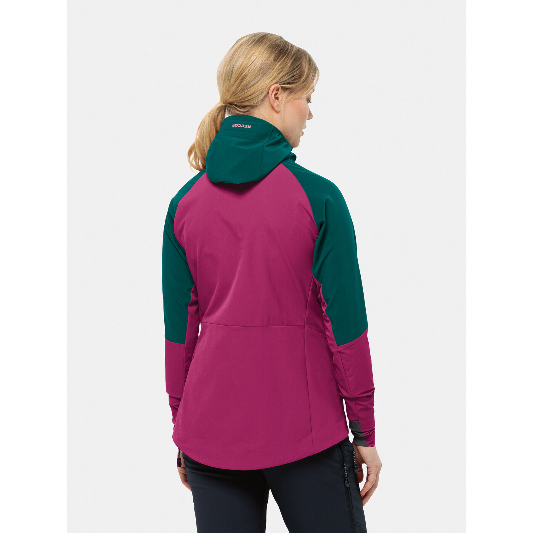 Jack Wolfskin Geacă softshell Alpspitze Hoody 1307751 Verde Regular Fit - Pled.ro