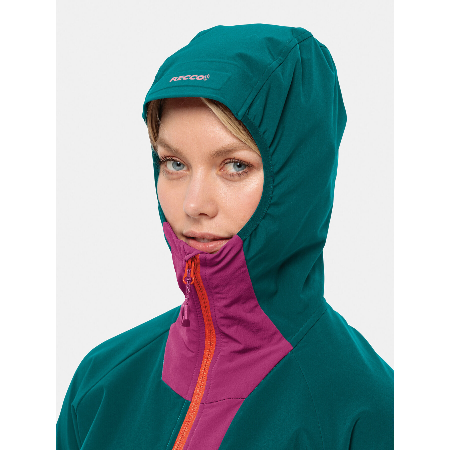 Jack Wolfskin Geacă softshell Alpspitze Hoody 1307751 Verde Regular Fit - Pled.ro