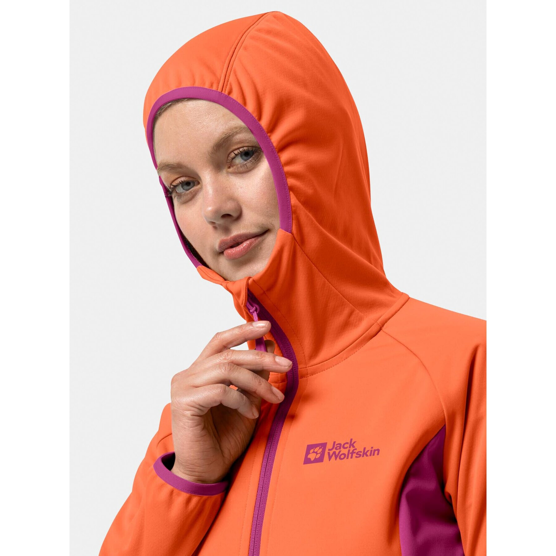 Jack Wolfskin Geacă softshell Go Hike Softshell 1306862 Roz Regular Fit - Pled.ro