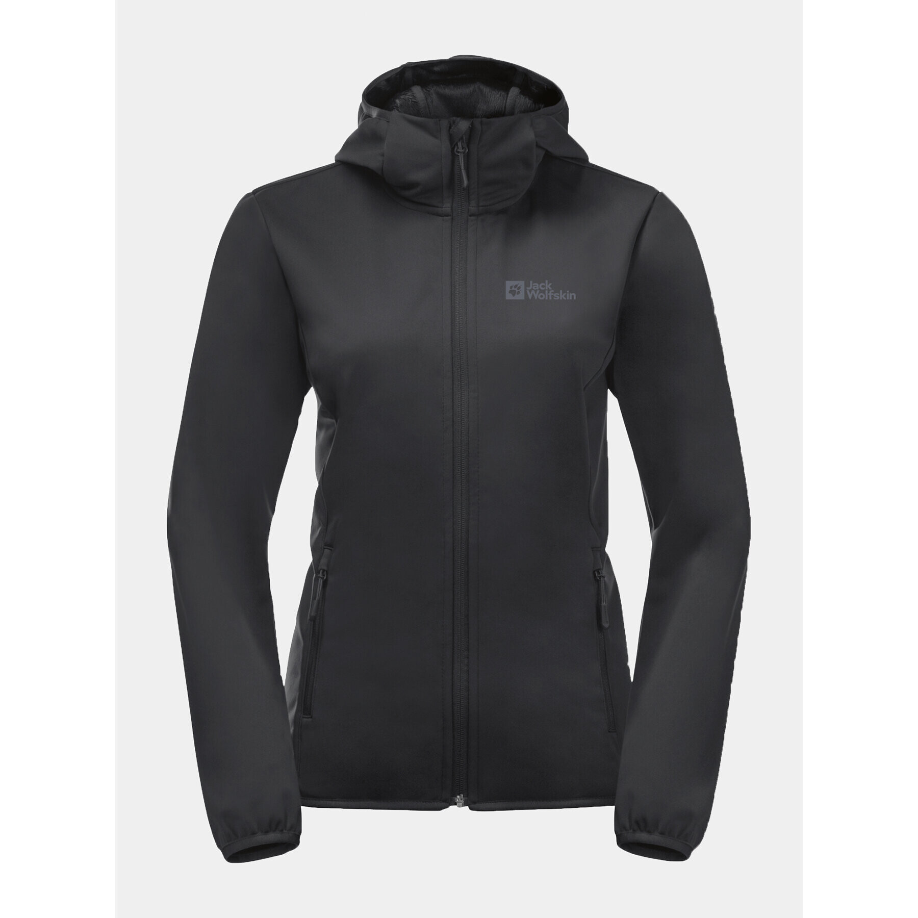 Jack Wolfskin Geacă softshell Windhain Hoody 1307481 Negru Regular Fit - Pled.ro