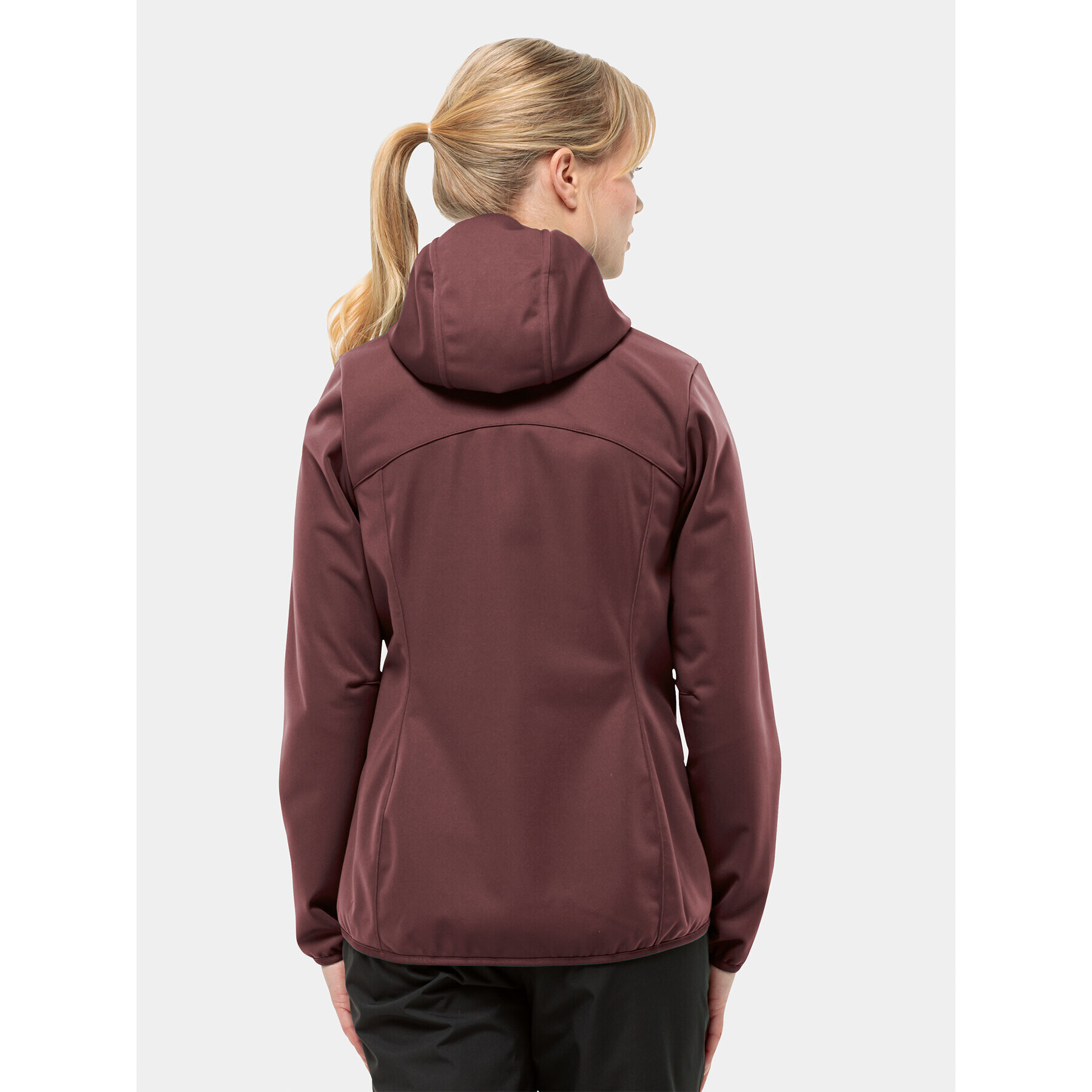 Jack Wolfskin Geacă softshell Windhain Hoody 1307481 Vișiniu Regular Fit - Pled.ro