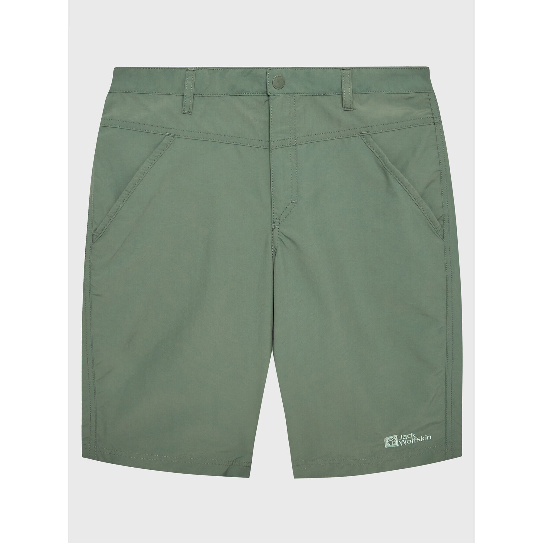 Jack Wolfskin Pantalon scurți din material Sun 1605614 S Verde Regular Fit - Pled.ro