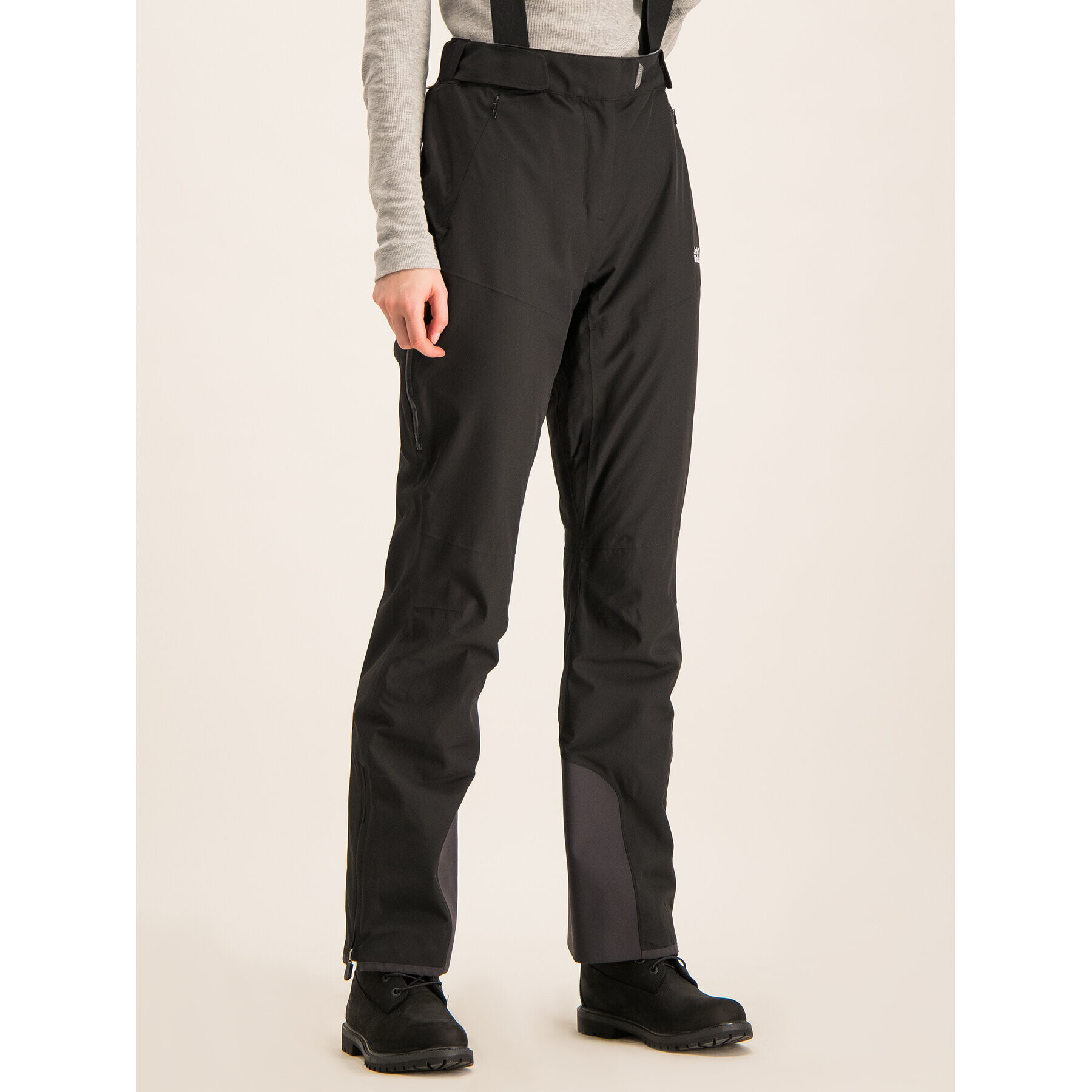 Jack Wolfskin Pantaloni de schi Bridgeport 1111841-6000 Negru Regular Fit - Pled.ro