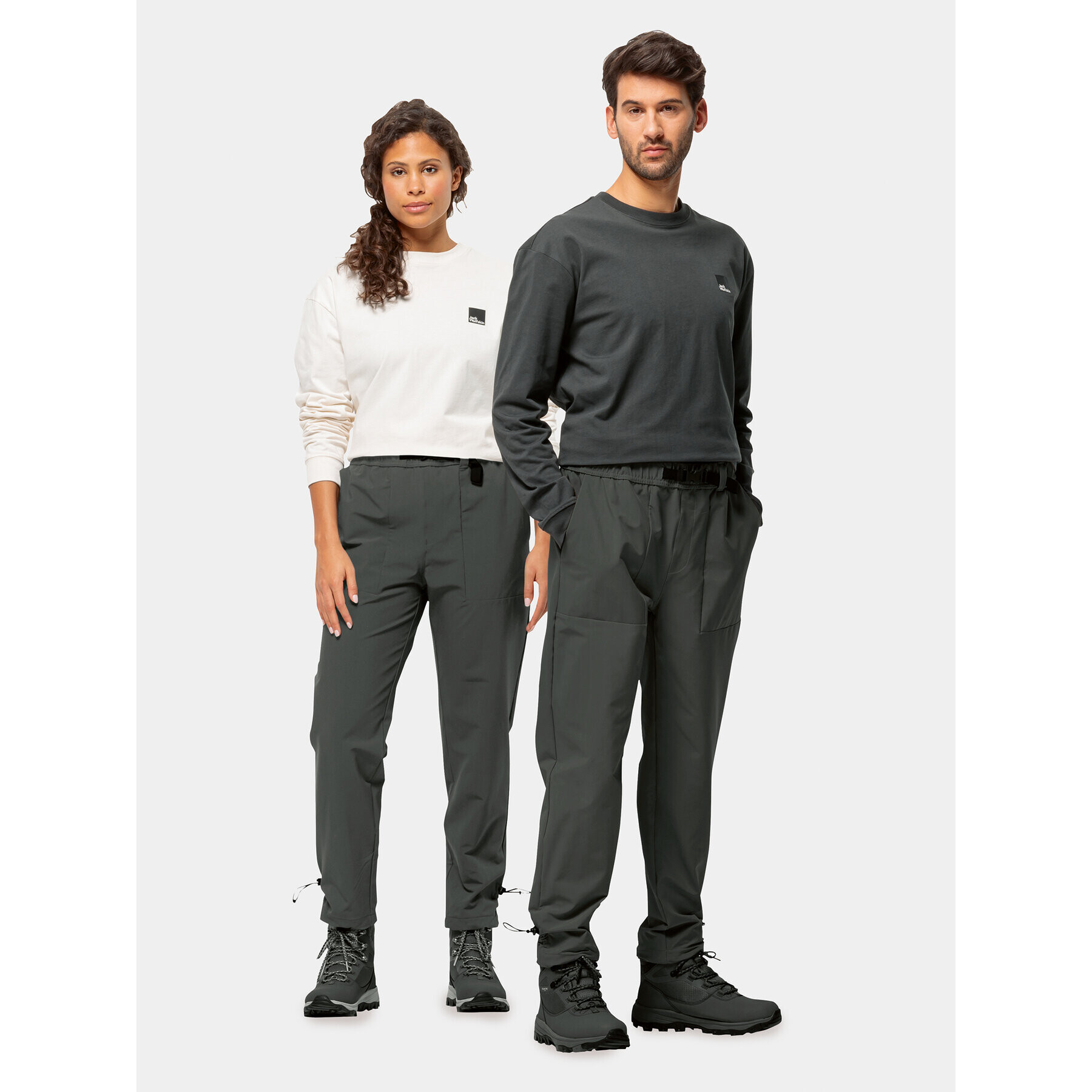 Jack Wolfskin Pantaloni outdoor Kiebitzweg Pants 1508471 Negru Regular Fit - Pled.ro