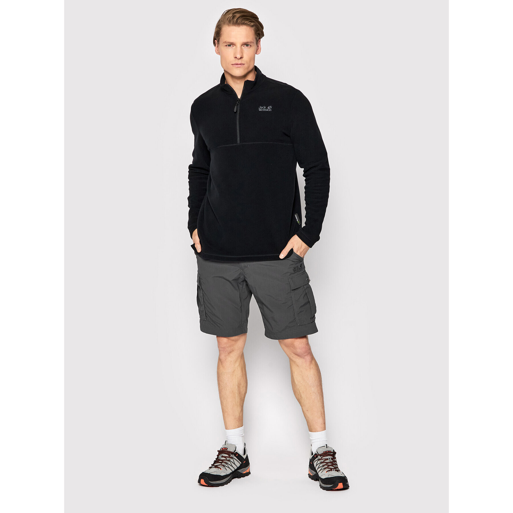 Jack Wolfskin Pantaloni scurți sport Canyon Cargo 1504201 Gri Regular Fit - Pled.ro