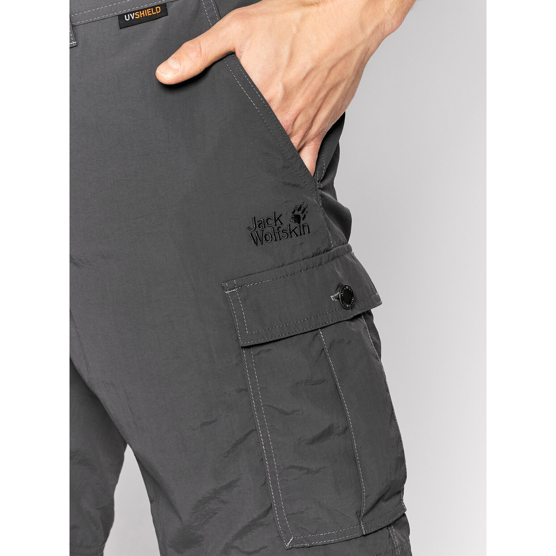 Jack Wolfskin Pantaloni scurți sport Canyon Cargo 1504201 Gri Regular Fit - Pled.ro