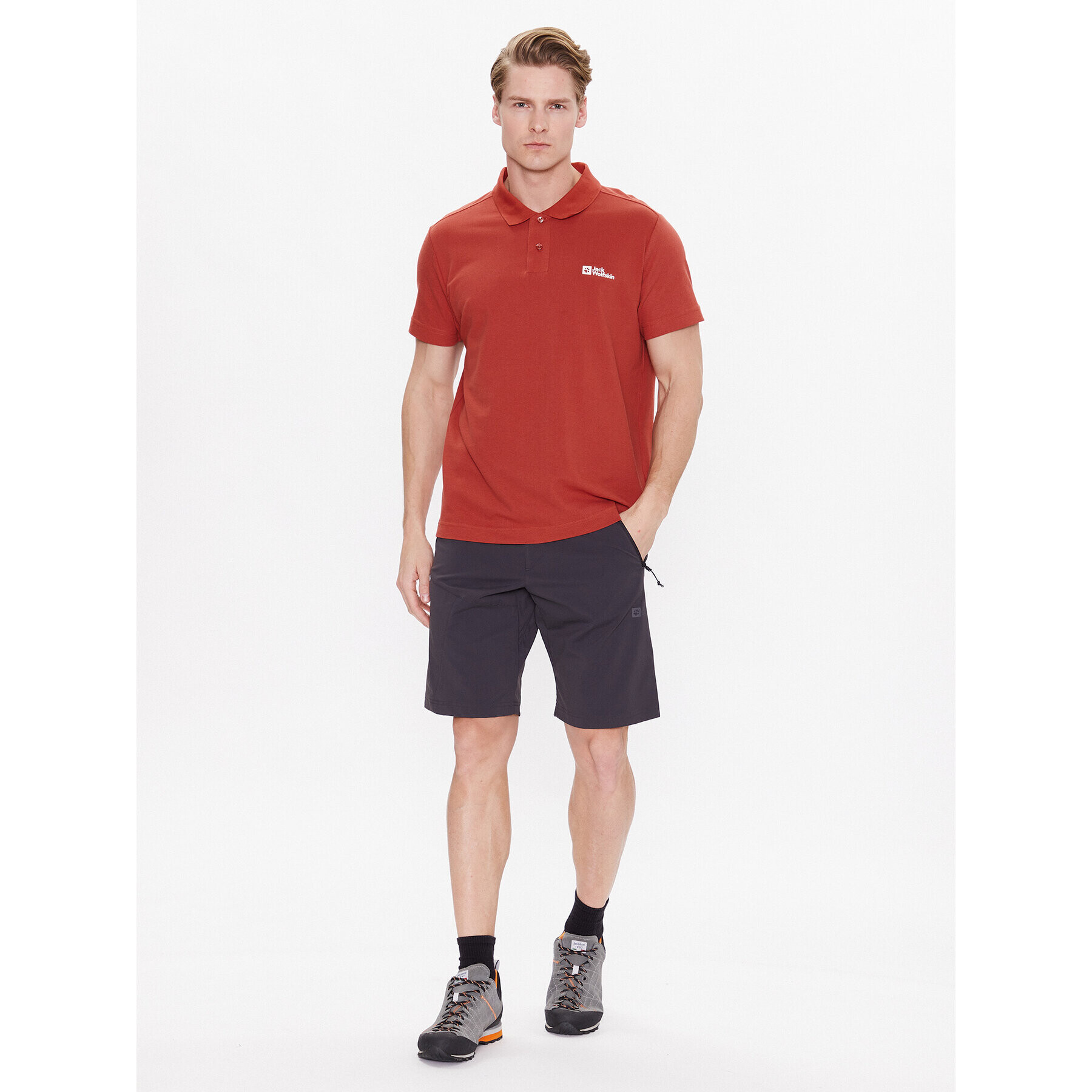 Jack Wolfskin Pantaloni scurți sport Glastal 1508231 Gri Regular Fit - Pled.ro