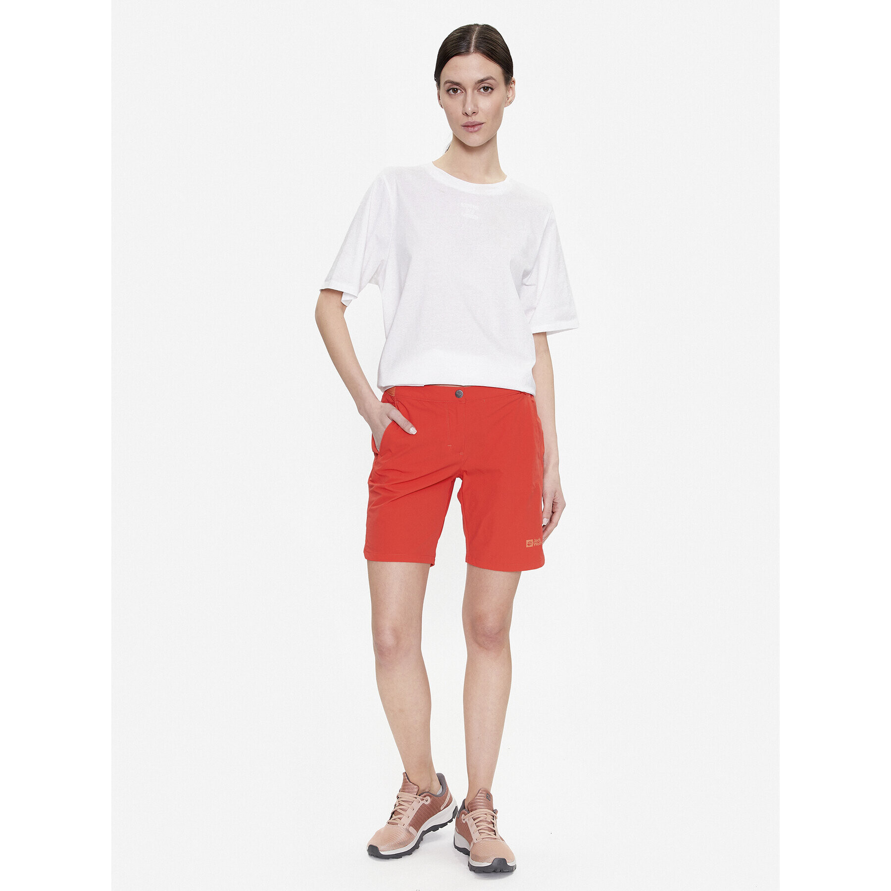 Jack Wolfskin Pantaloni scurți sport Hilltop 1505462 Portocaliu Regular Fit - Pled.ro